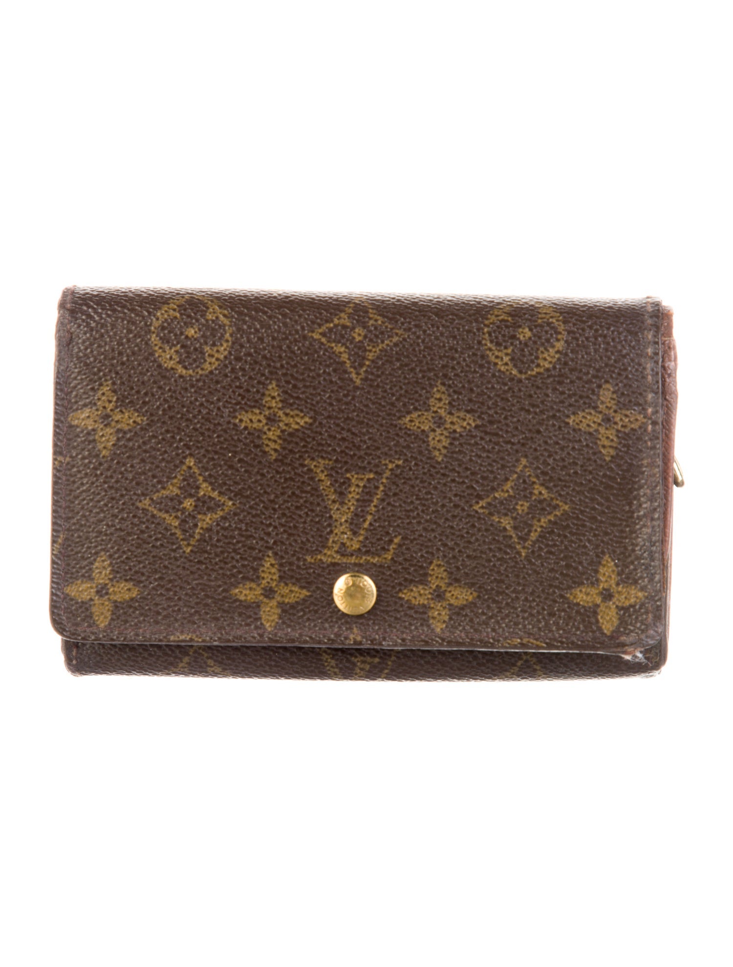 Louis Vuitton LV Monogram Coated Canvas Trésor Wallet