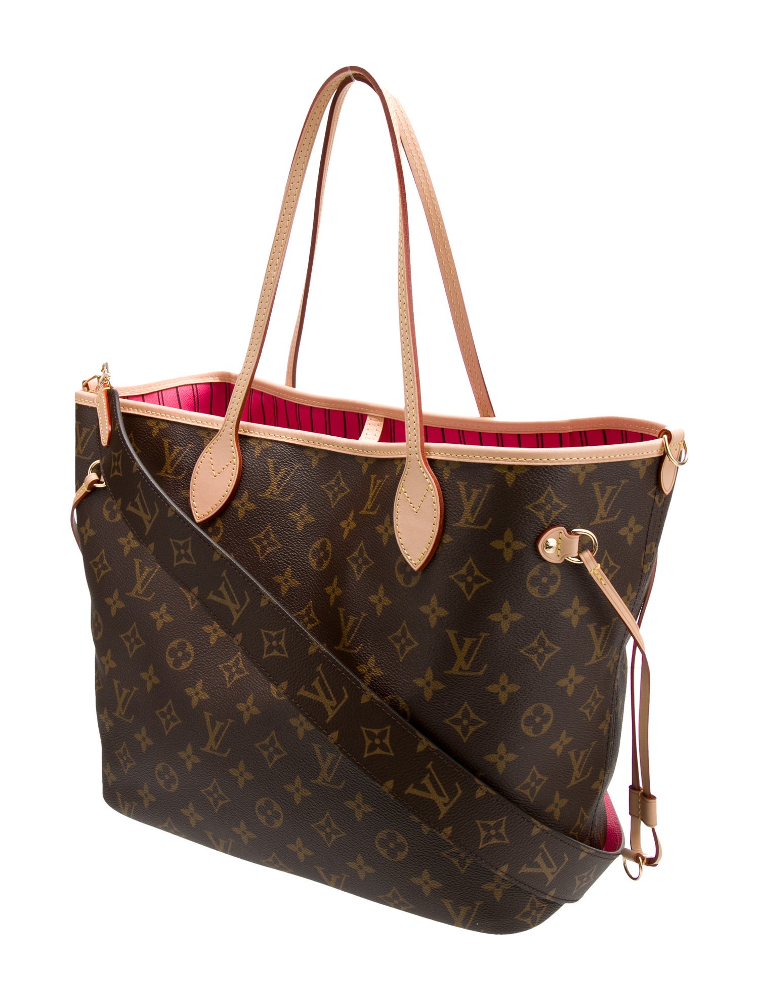Louis Vuitton LV Monogram Neverfull Bandouliere Inside Out MM