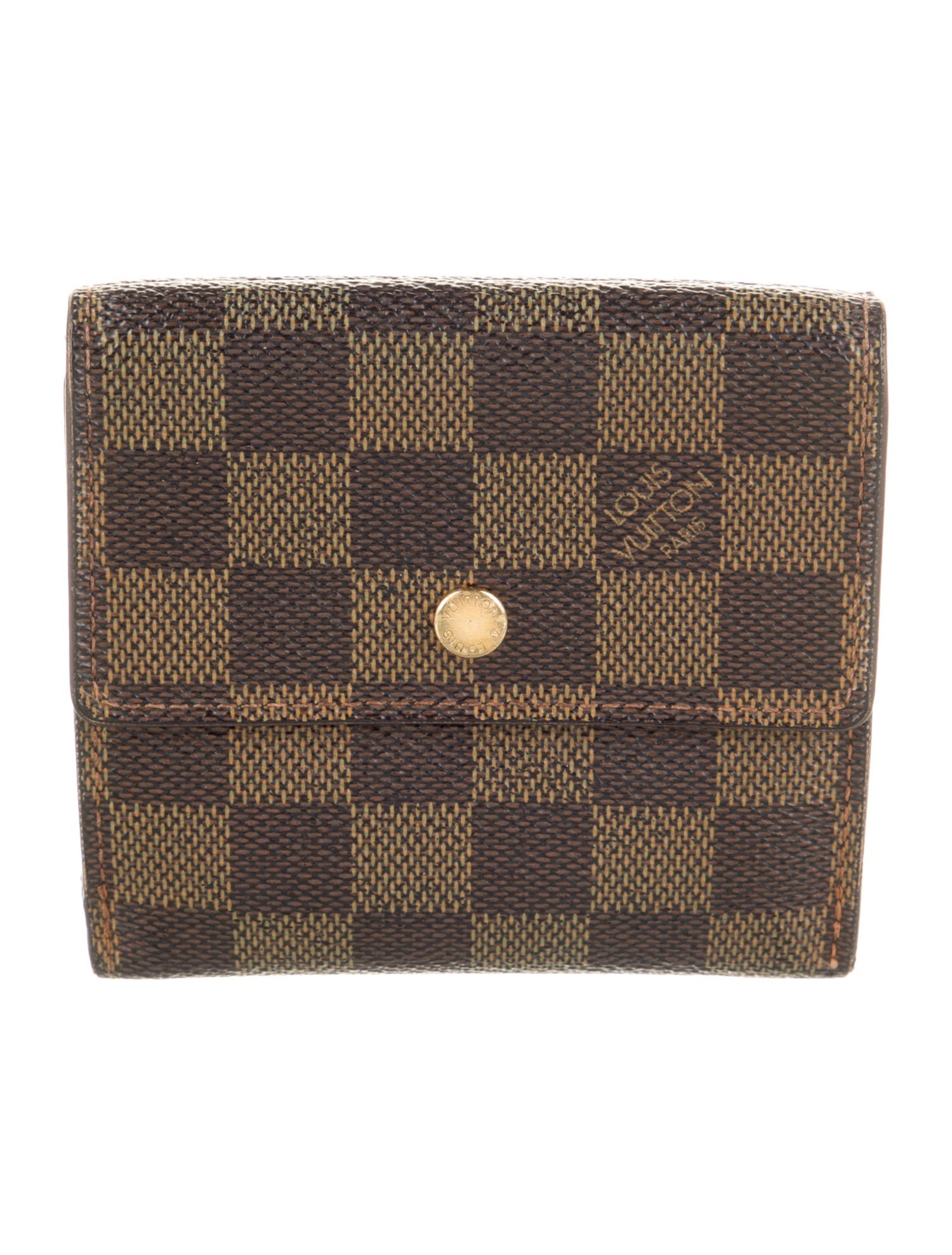 Louis Vuitton Damier Ebene Pattern Trifold Wallet