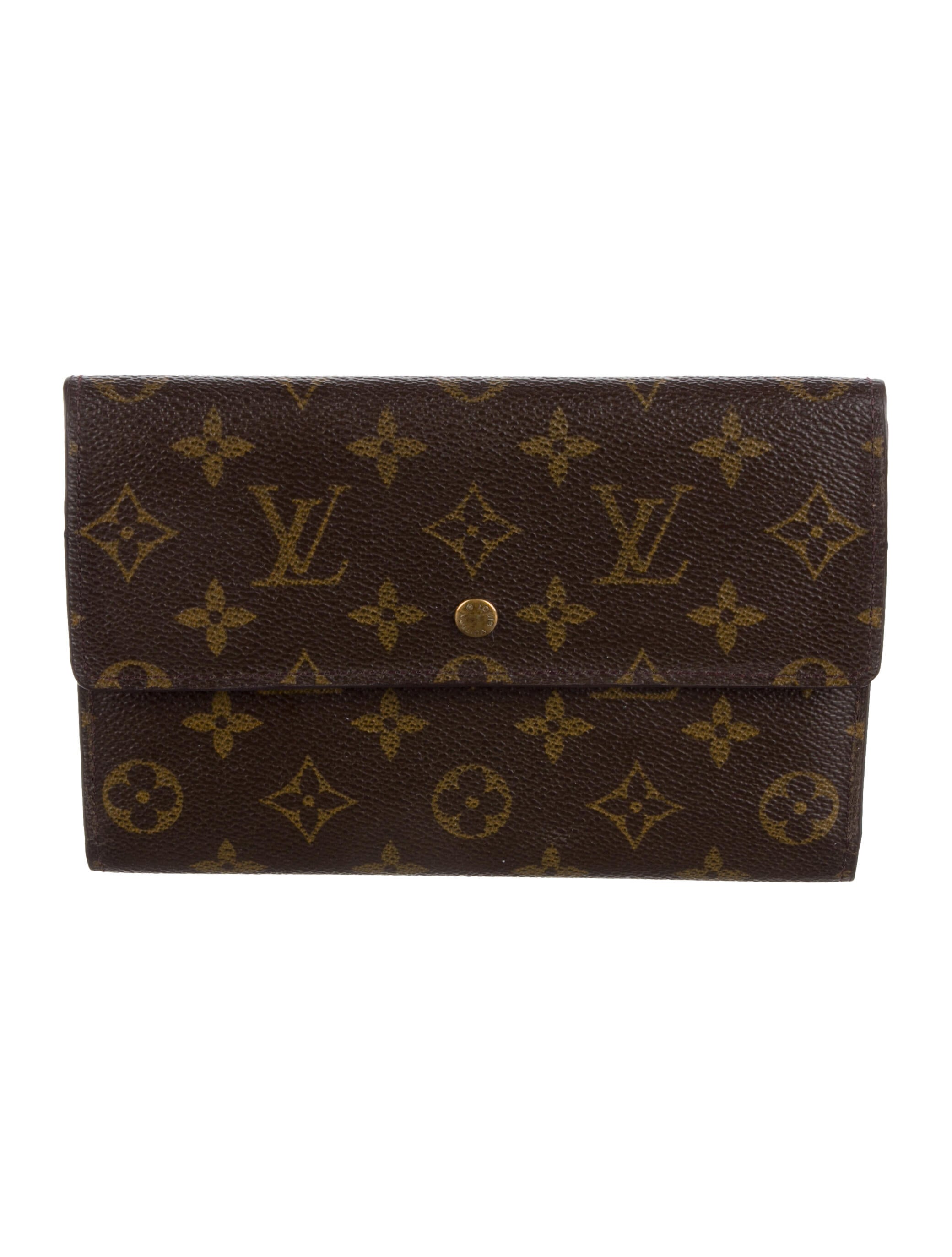 Louis Vuitton Monogram Pattern Coated Canvas Wallet