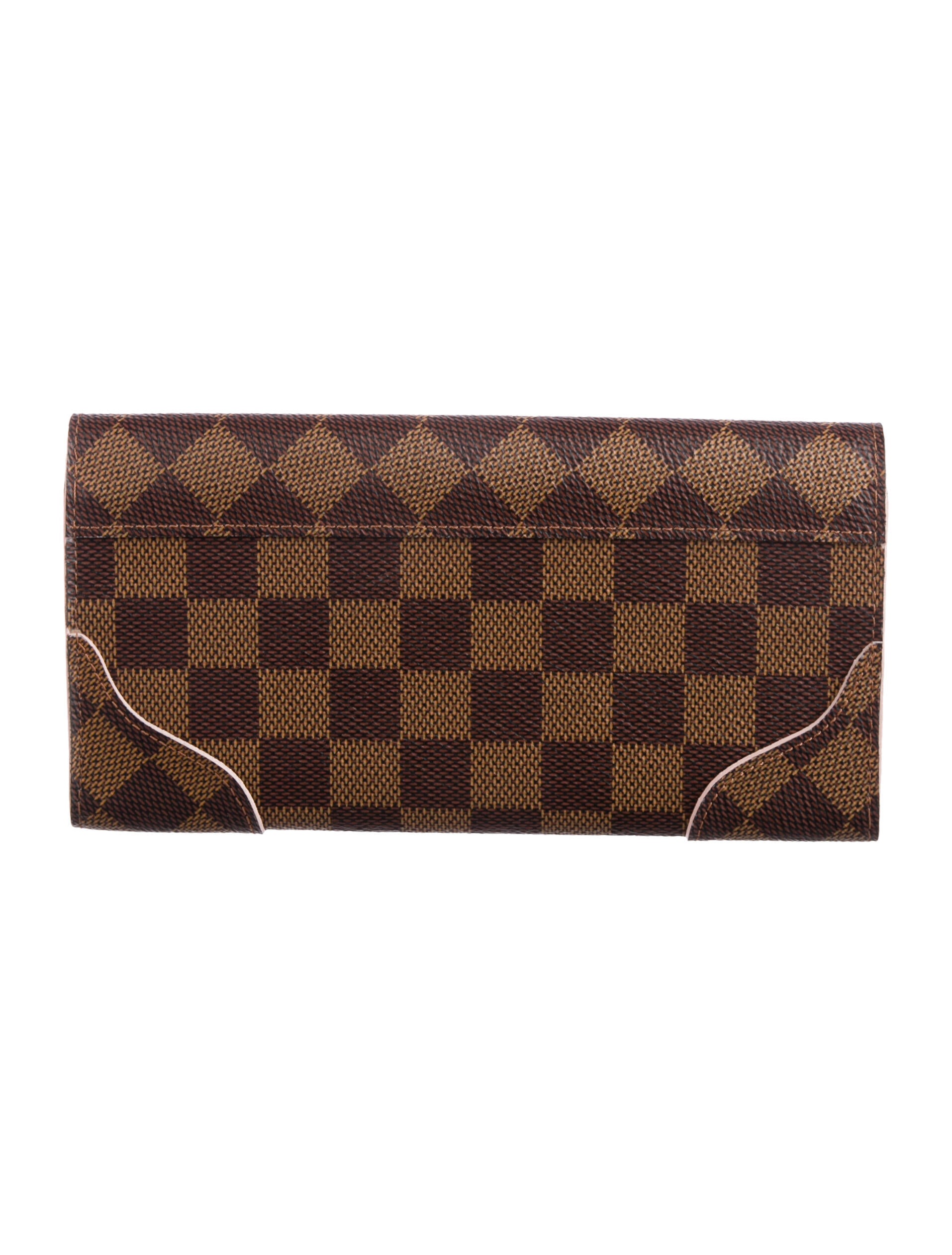Louis Vuitton Damier Ebene Pattern Coated Canvas Caïssa Wallet