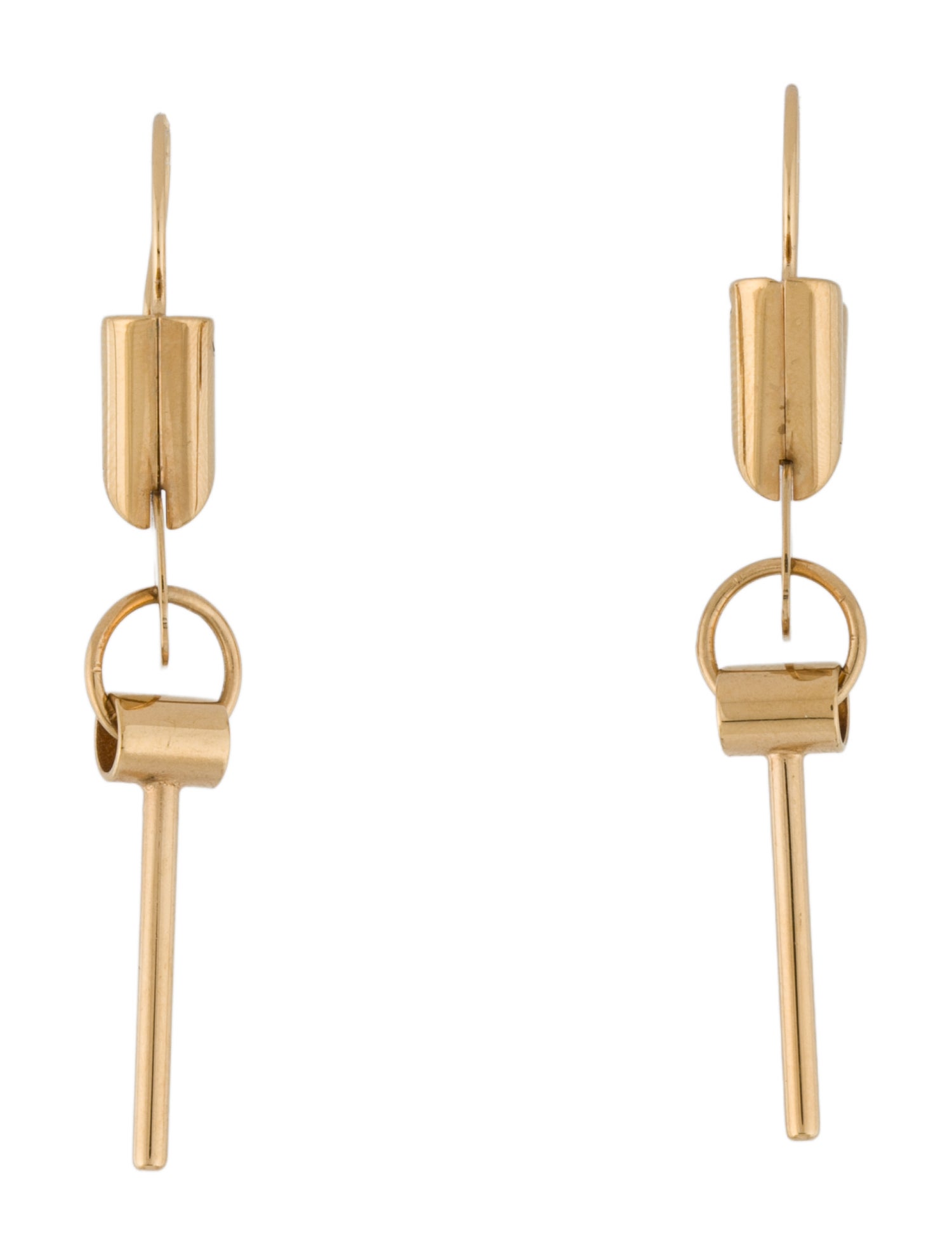 Louis Vuitton Essential V Key Drop Earrings