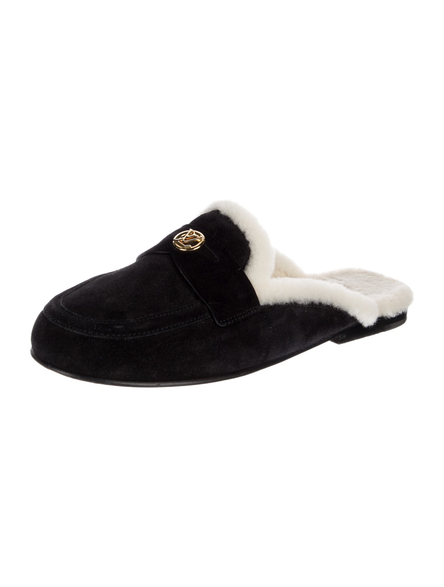 Louis Vuitton Suede Mules