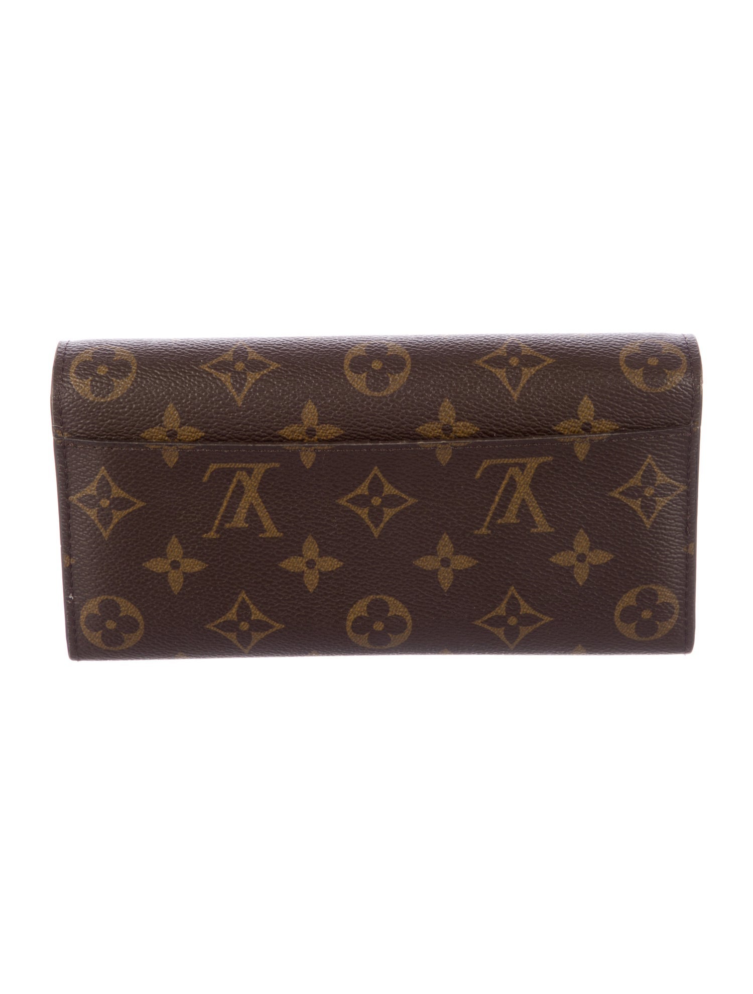 Louis Vuitton LV Monogram Coated Canvas Sarah Wallet