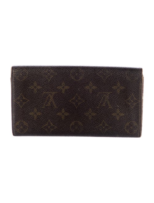 Louis Vuitton LV Monogram Coated Canvas Sarah Wallet