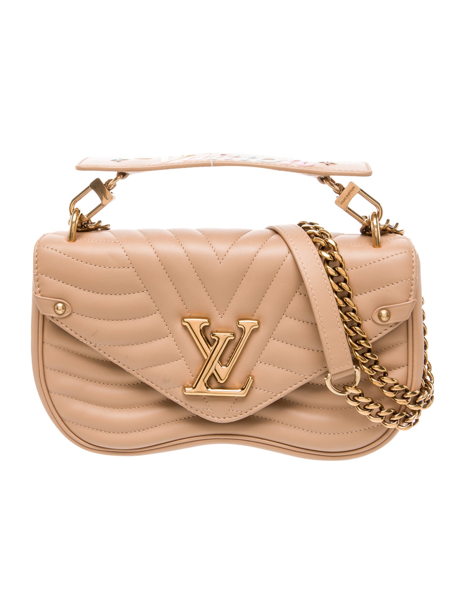 Louis Vuitton Leather New Wave Chain Pochette MM