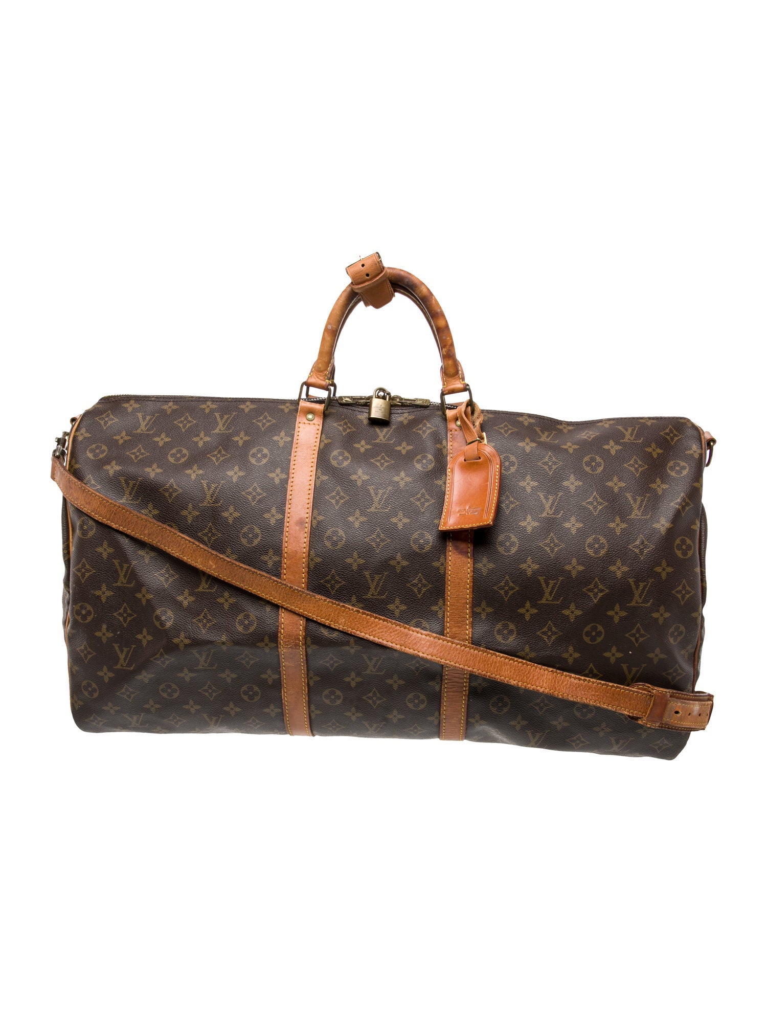 Louis Vuitton LV Monogram Keepall Bandouliere 60 Vintage