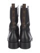 Louis Vuitton Monogram Pattern Leather Combat Boots