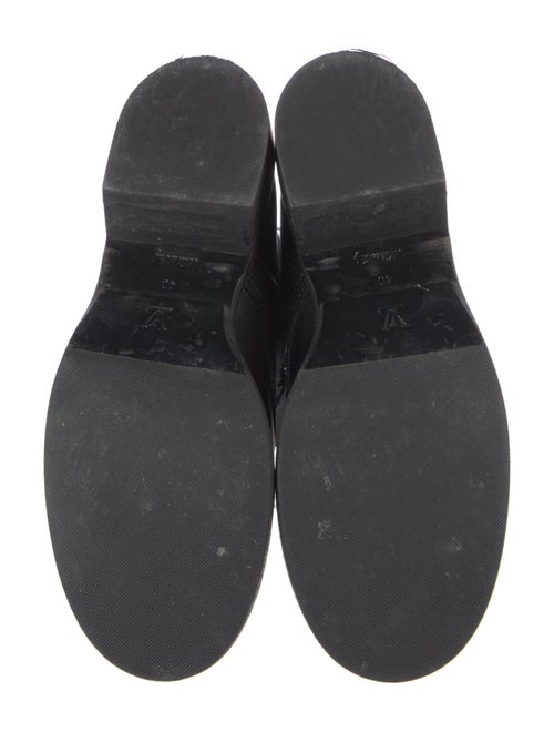 Louis Vuitton Monogram Pattern Leather Combat Boots