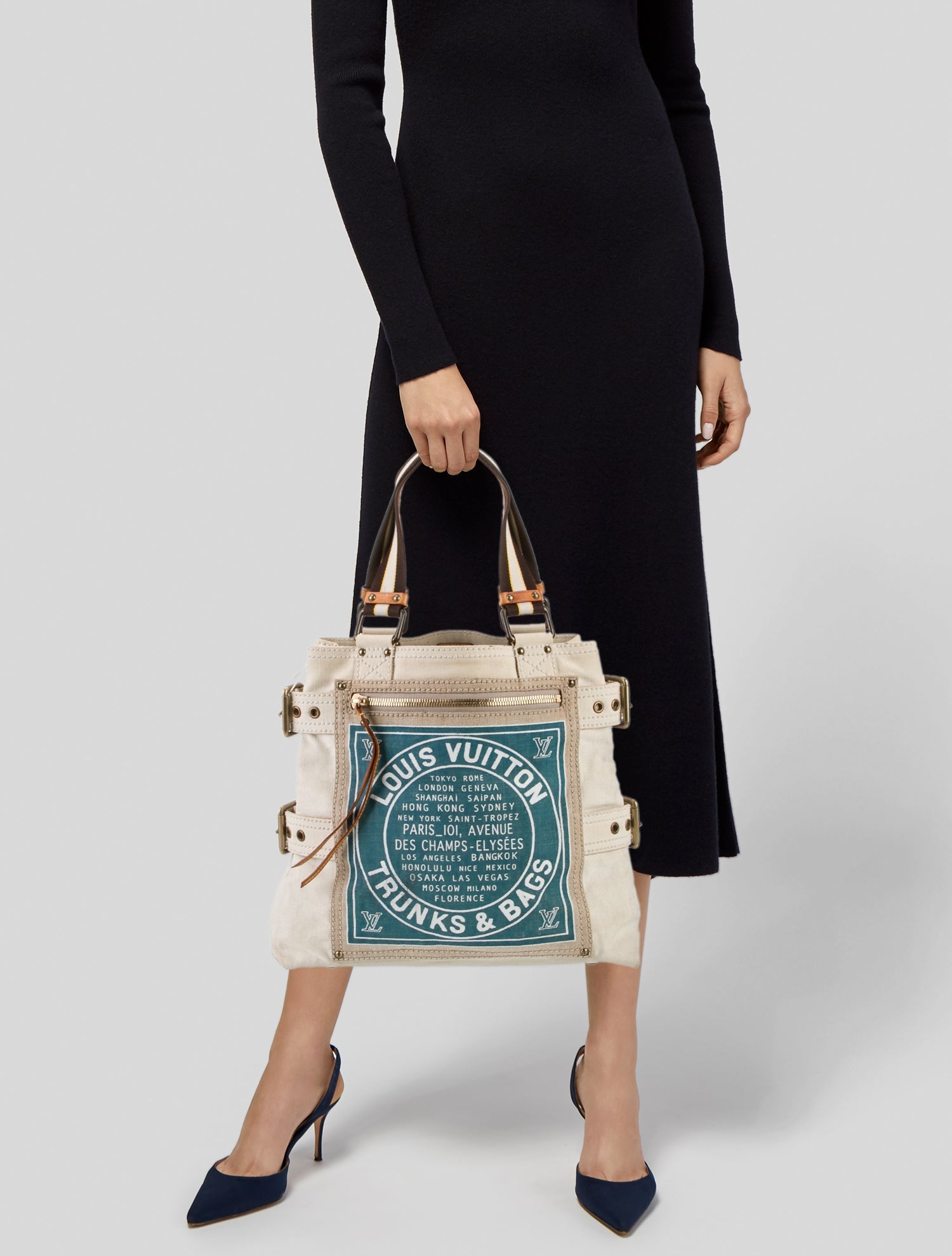 Louis Vuitton Canvas Globe Shopper Cabas MM Vintage