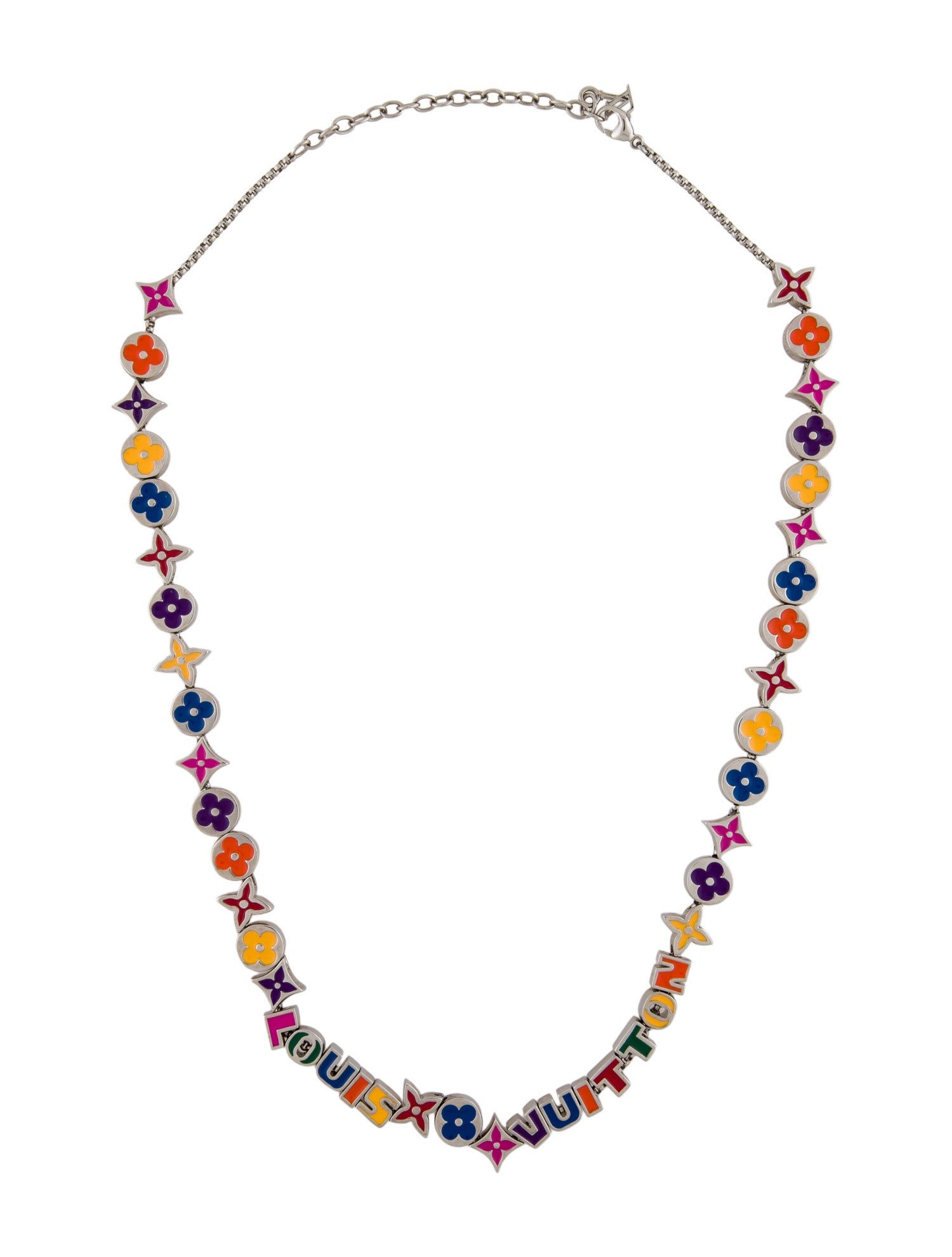 Louis Vuitton Enamel Monogram Party Necklace