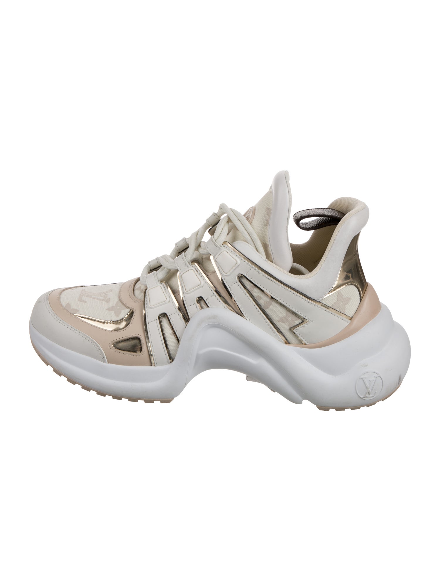 Louis Vuitton LV Monogram Leather Chunky Sneakers