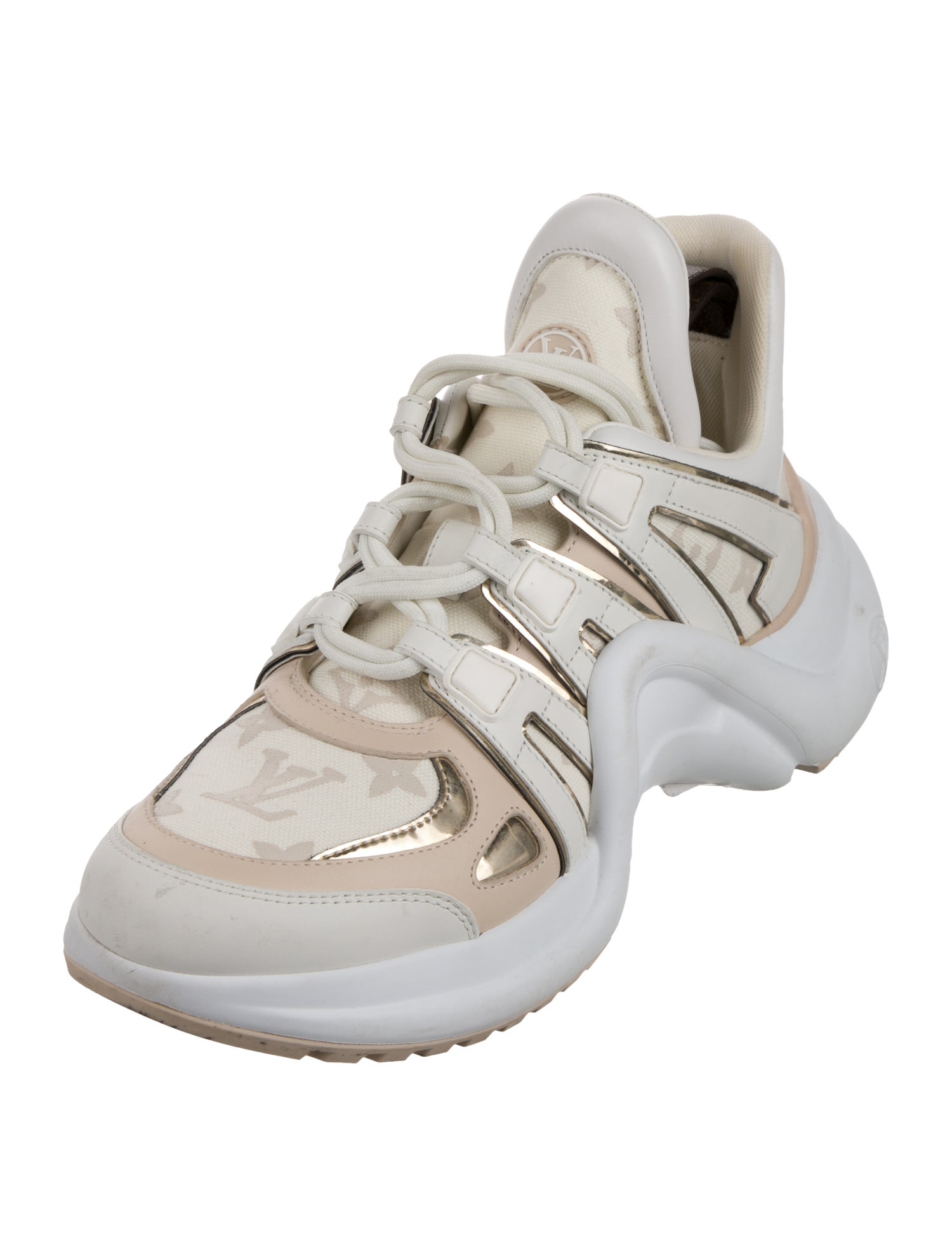 Louis Vuitton LV Monogram Leather Chunky Sneakers