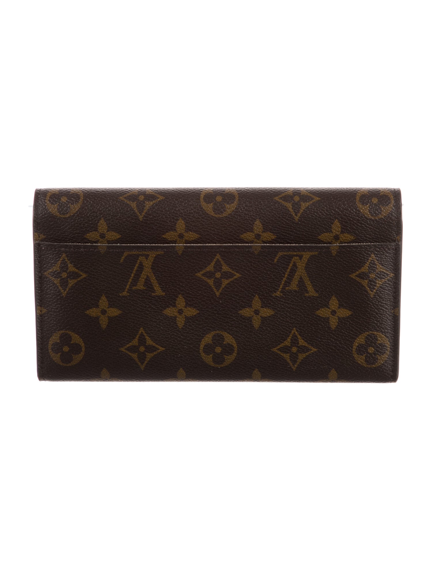 Louis Vuitton LV Monogram Coated Canvas Sarah Wallet