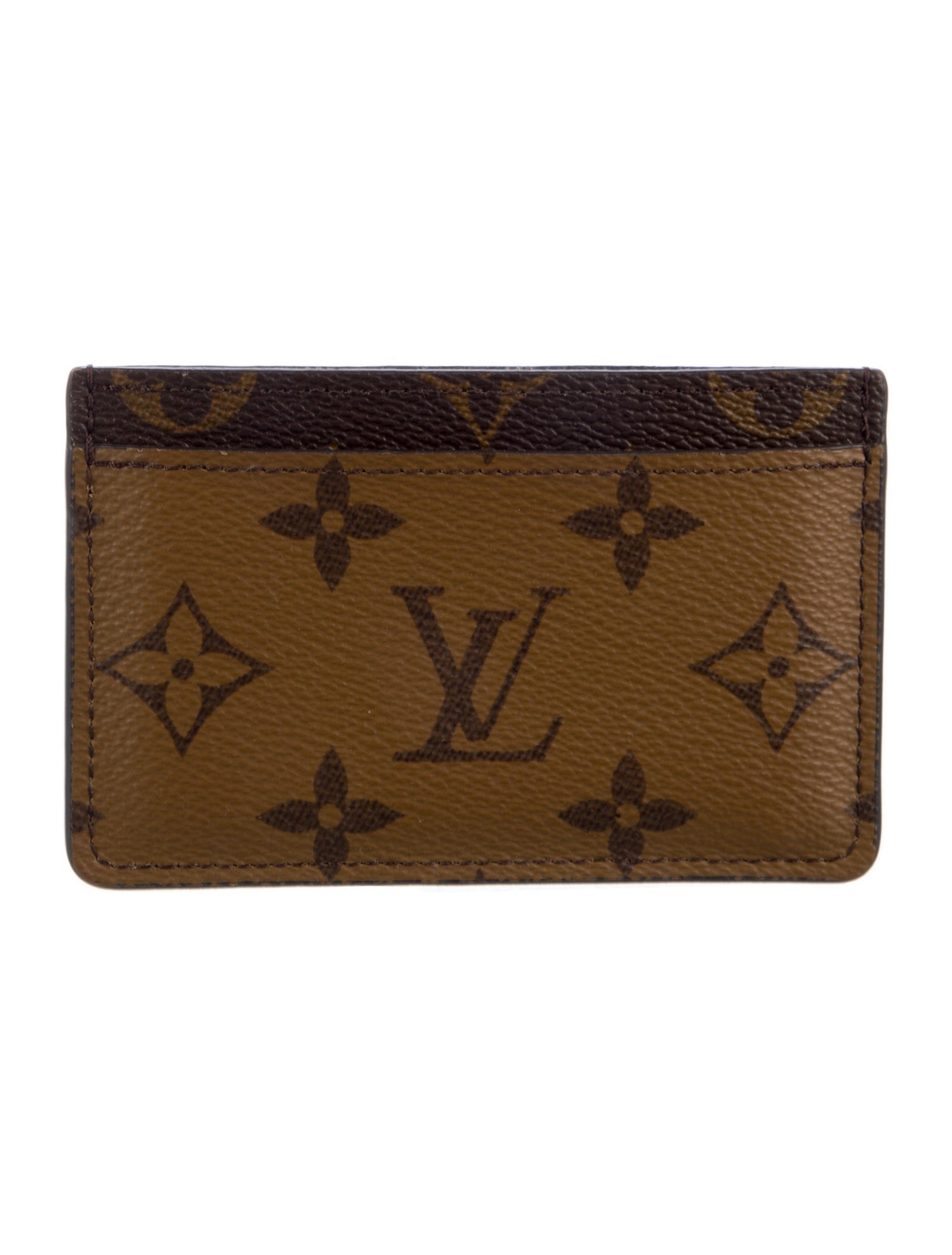 Louis Vuitton LV Monogram Coated Canvas Card Case