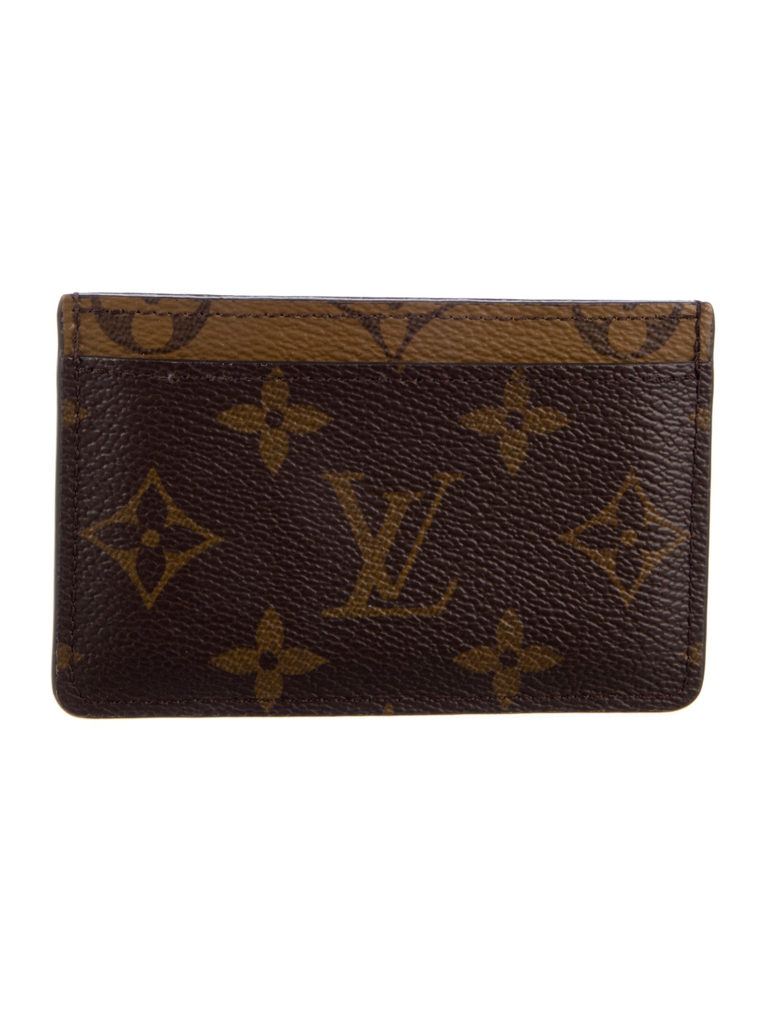 Louis Vuitton LV Monogram Coated Canvas Card Case