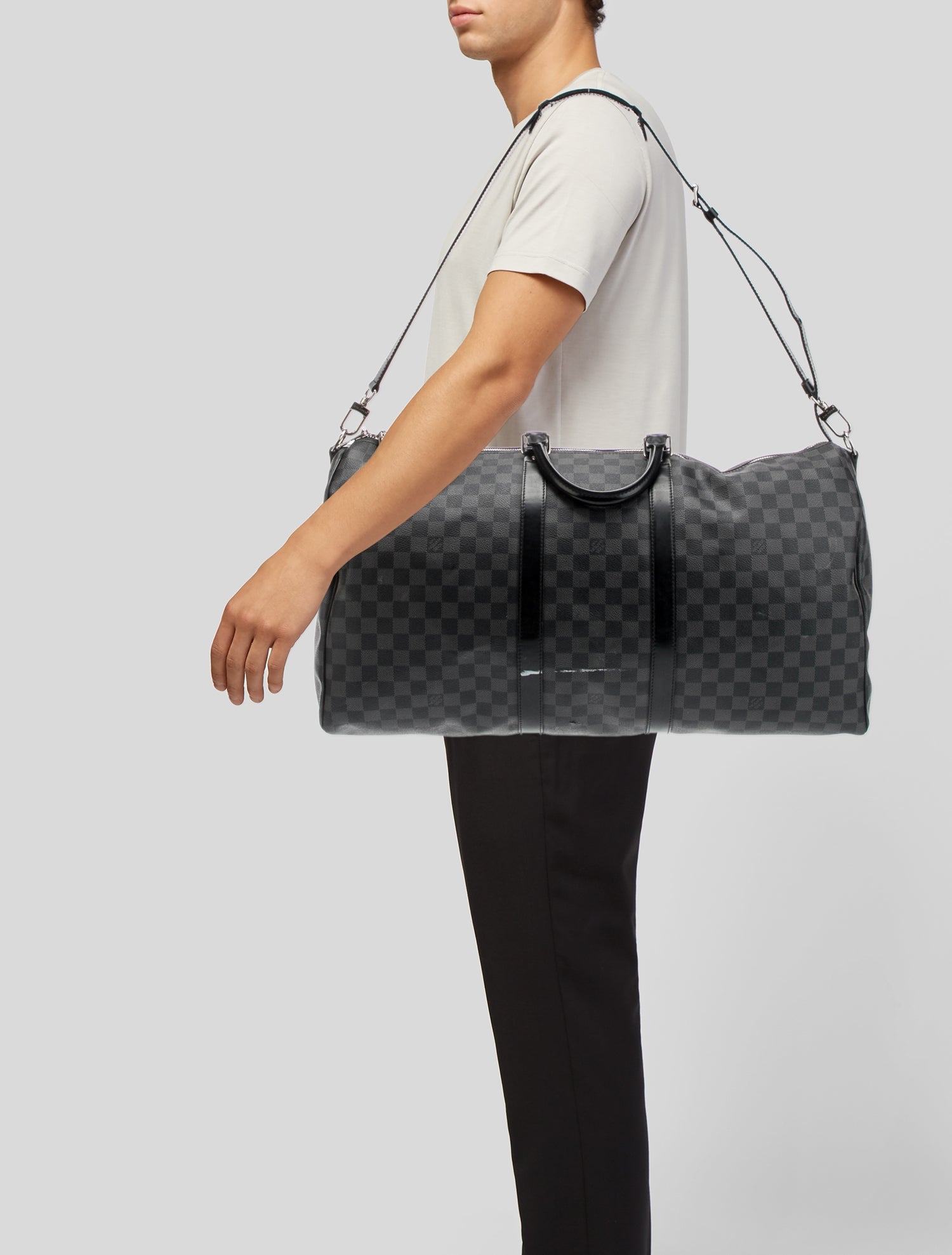 Louis Vuitton Damier Graphite Keepall Bandouliere 55