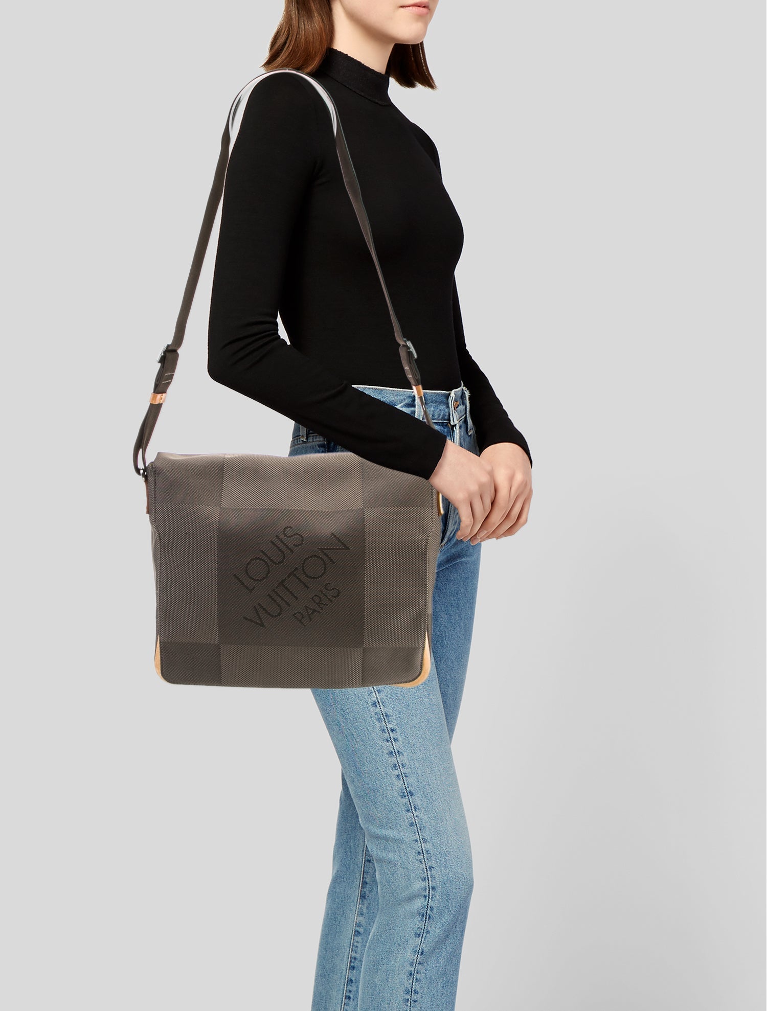 Louis Vuitton Damier Ebene Messenger Bag Vintage