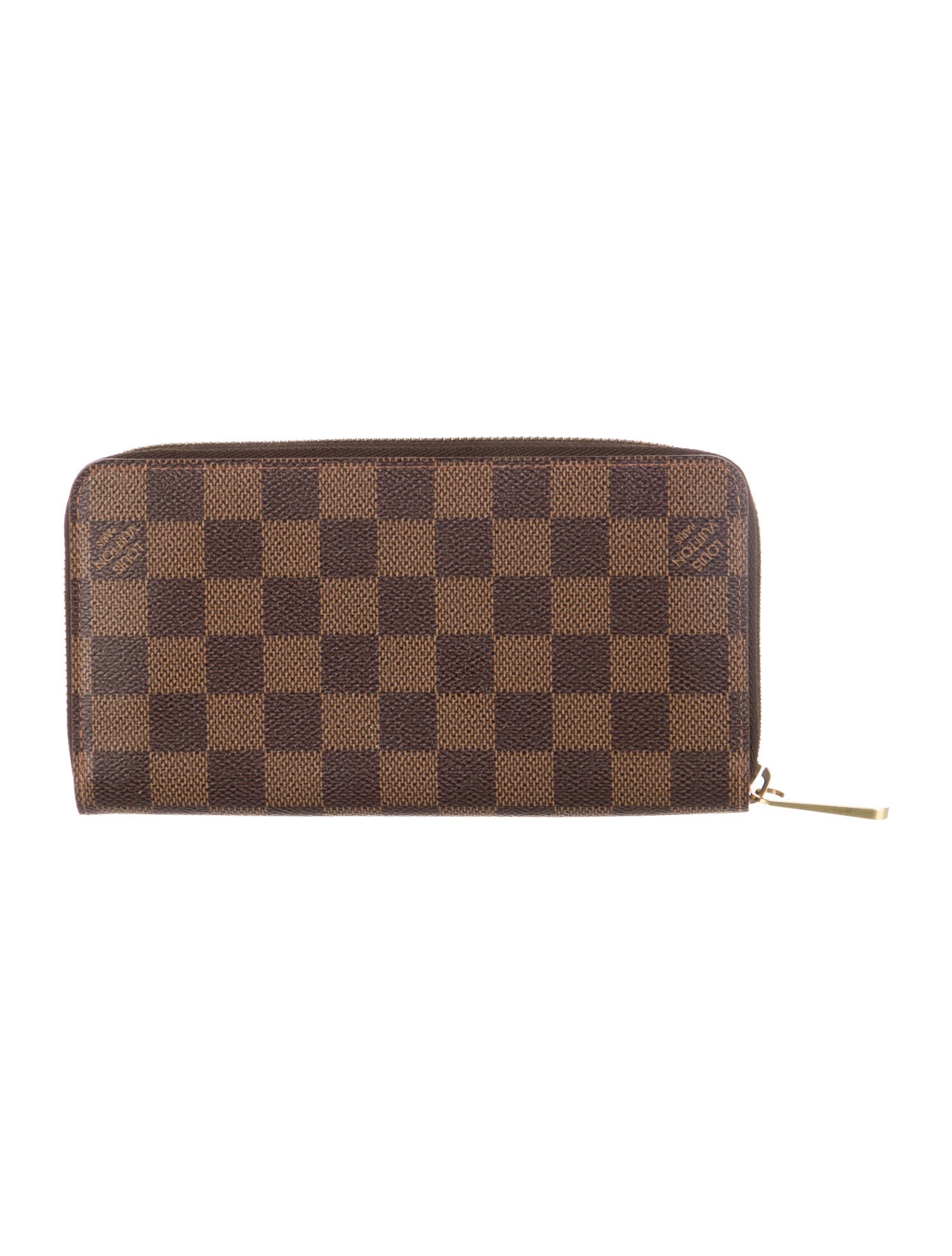Louis Vuitton 2011 Damier Ebene Pattern Zippy Wallet
