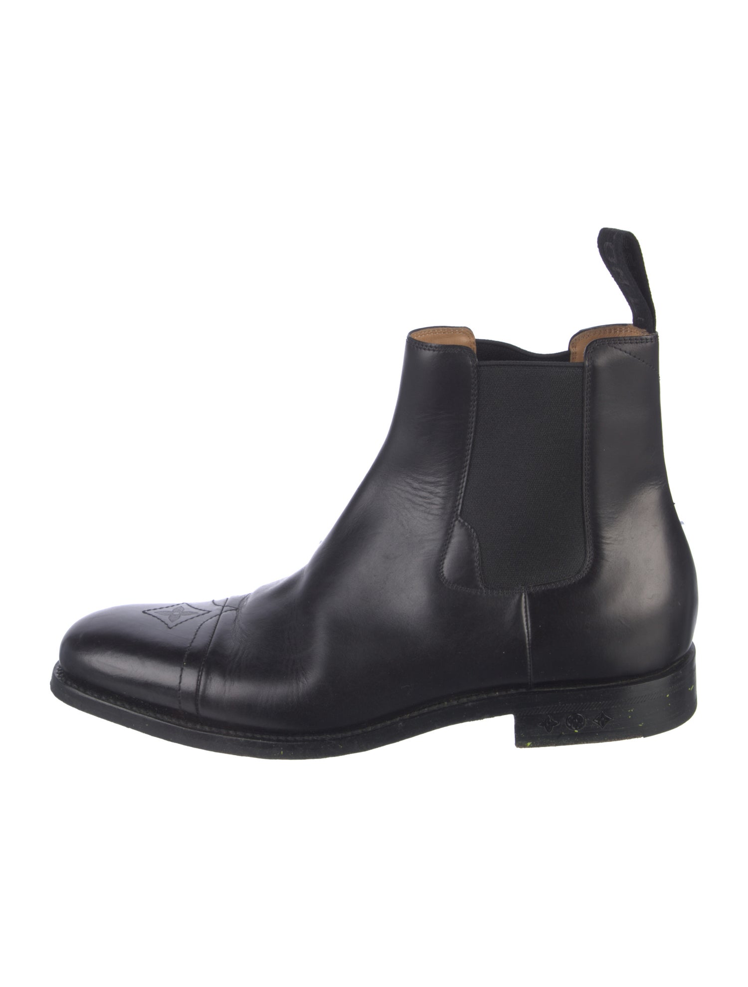Louis Vuitton LV Monogram Leather Chelsea Boots