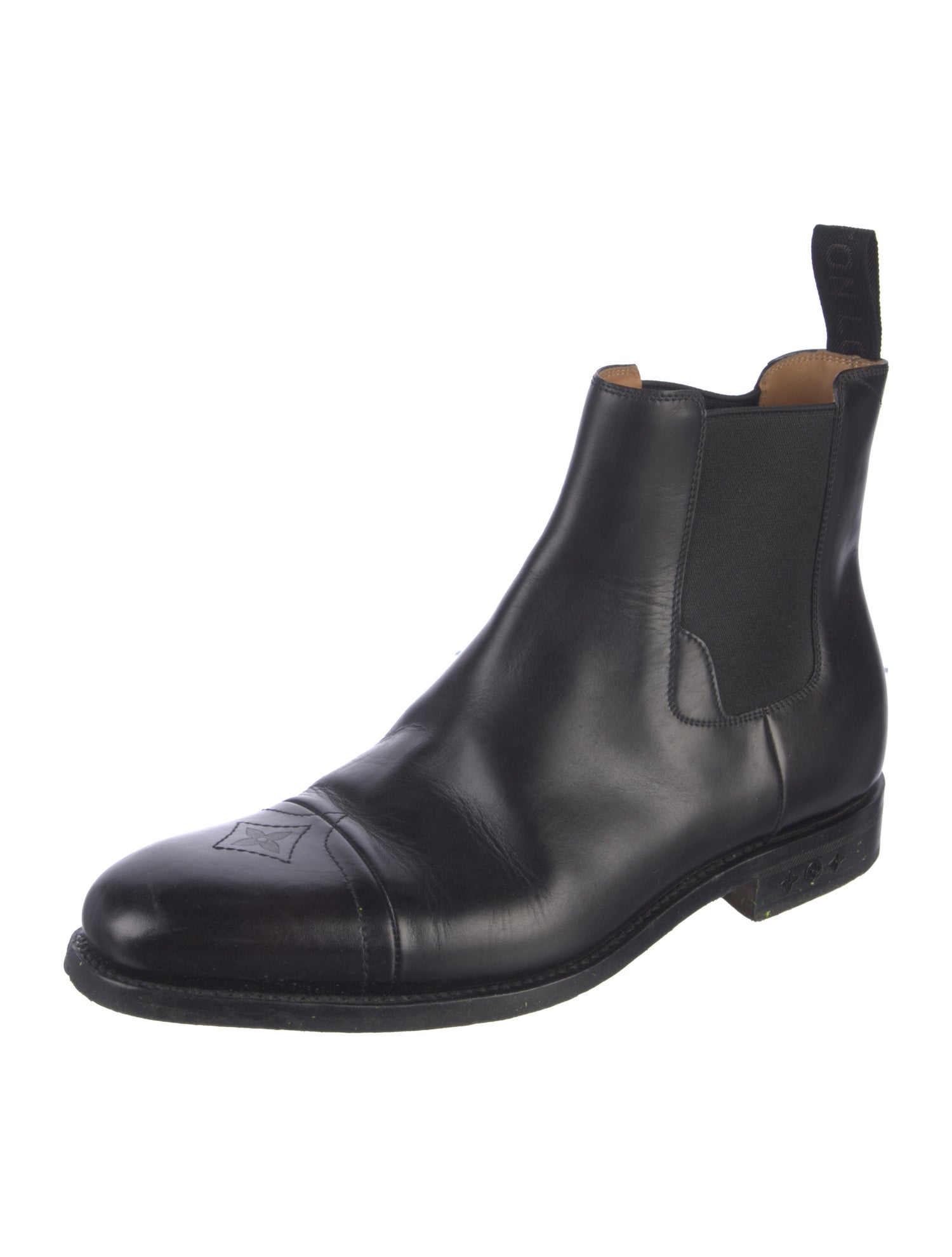 Louis Vuitton LV Monogram Leather Chelsea Boots