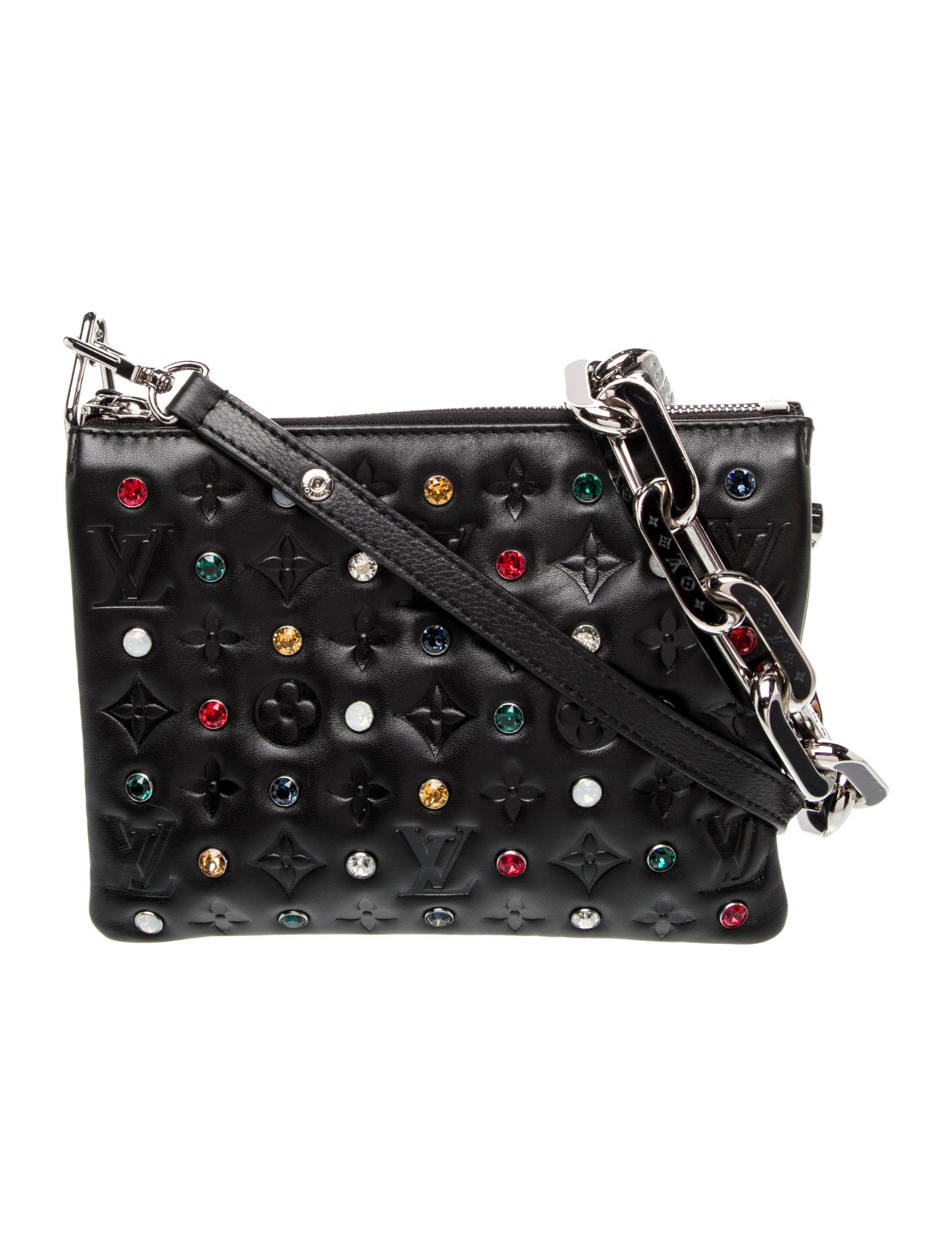 Louis Vuitton Monogram 2023 Exceptional Monogram Embossed Crystal Coussin BB/ 2023