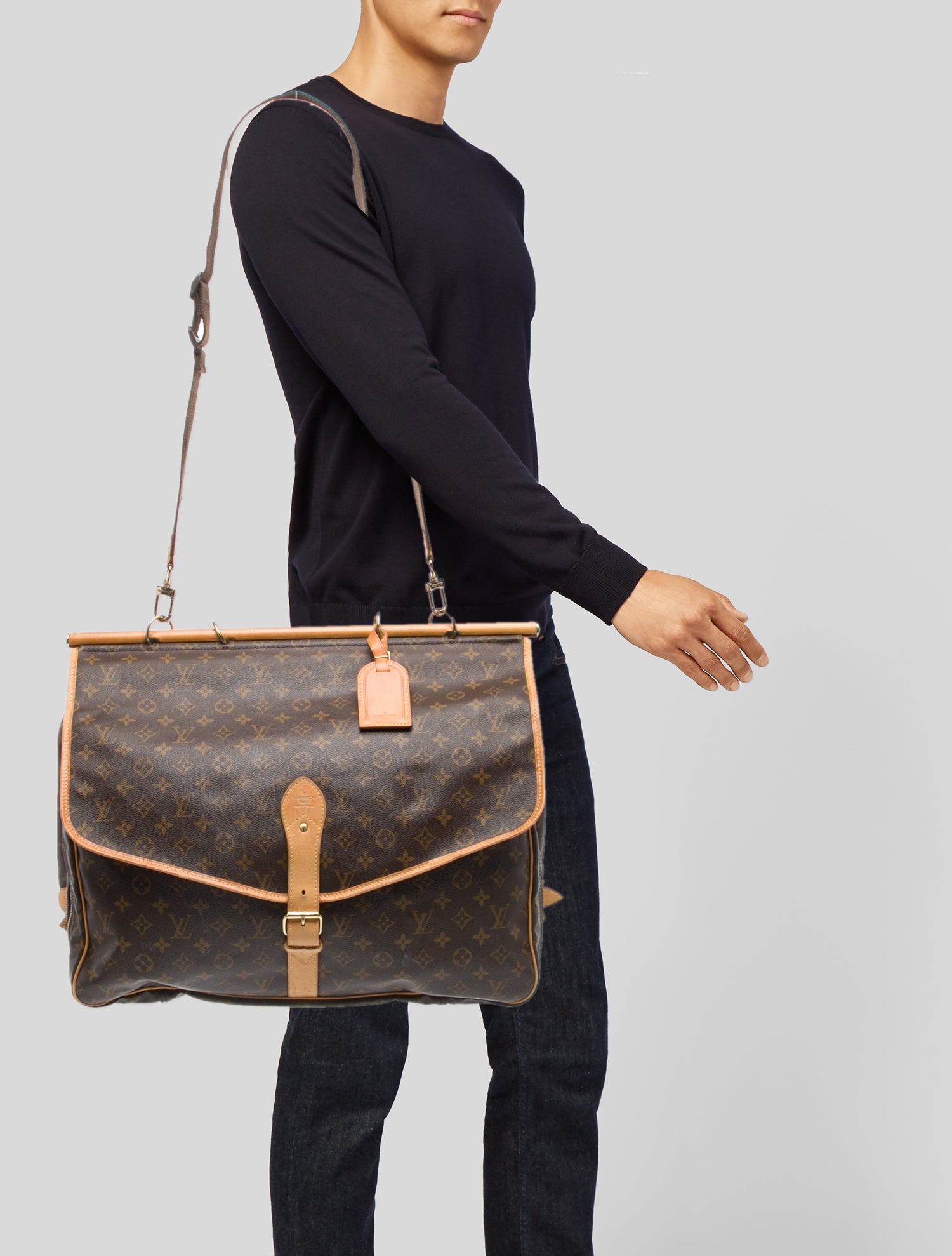 Louis Vuitton LV Monogram Sac Chasse Hunting Bag Vintage