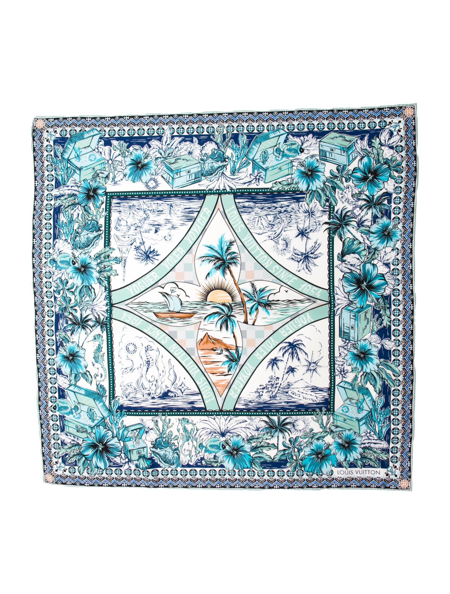 Louis Vuitton LV Island Silk Scarf