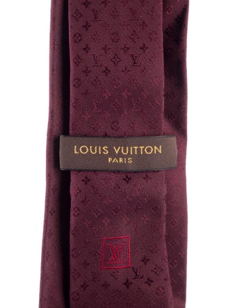 Louis Vuitton pattern print tie