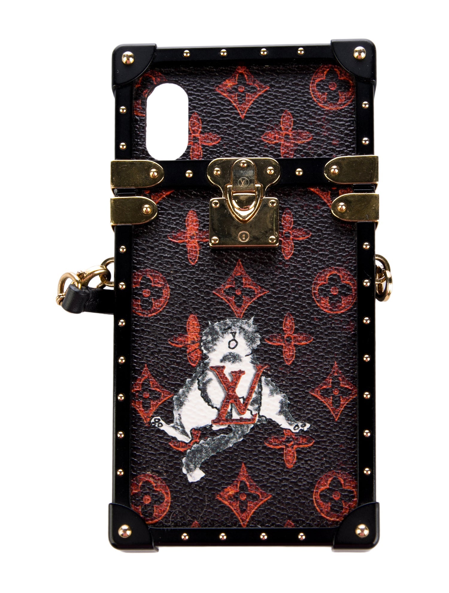 Louis Vuitton Catogram Eye Trunk Phone Case