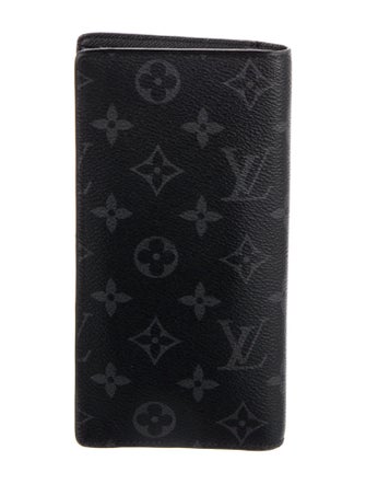 Louis Vuitton Monogram Eclipse Coated Canvas Brazza Wallet