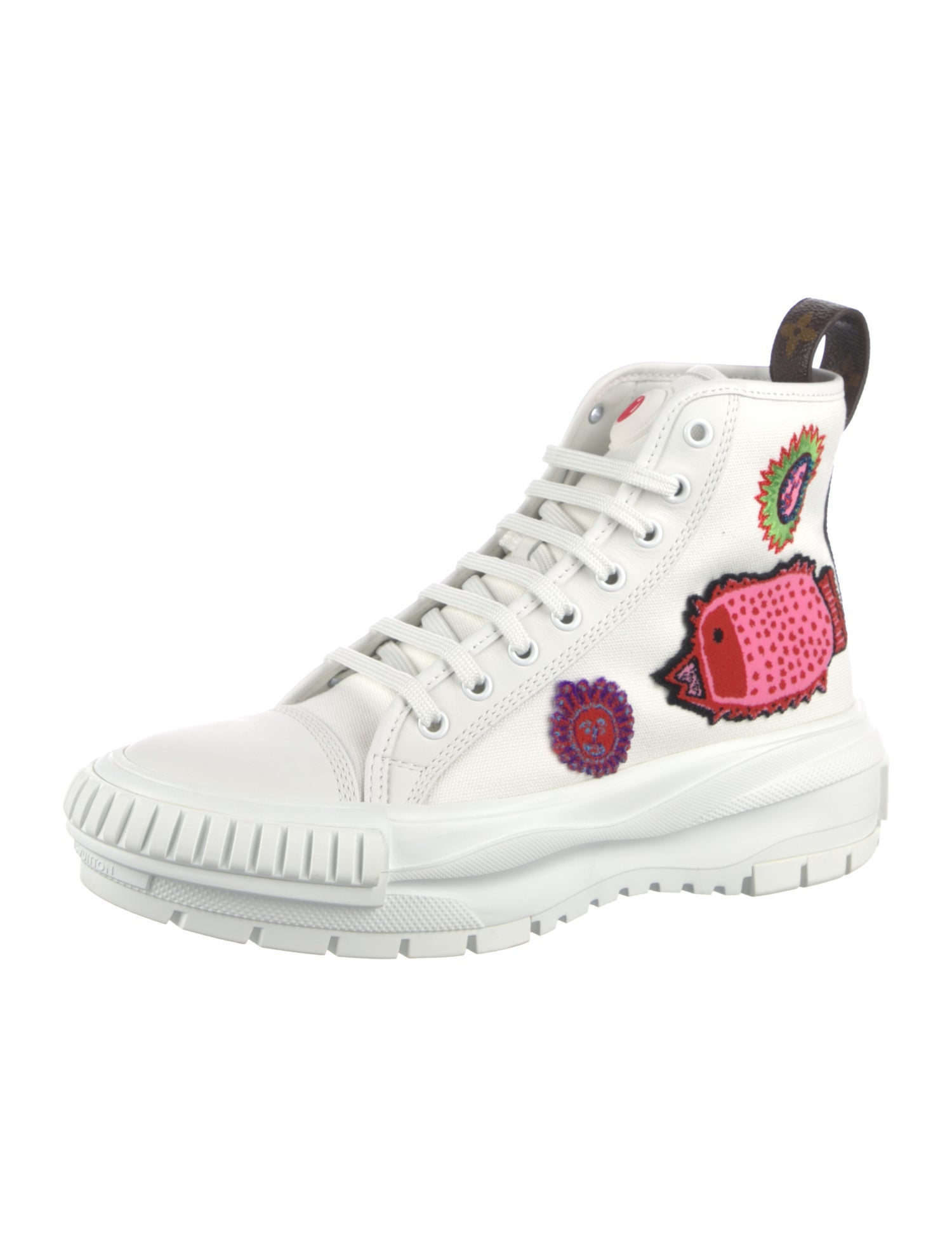 Louis Vuitton Leather Printed Sneakers