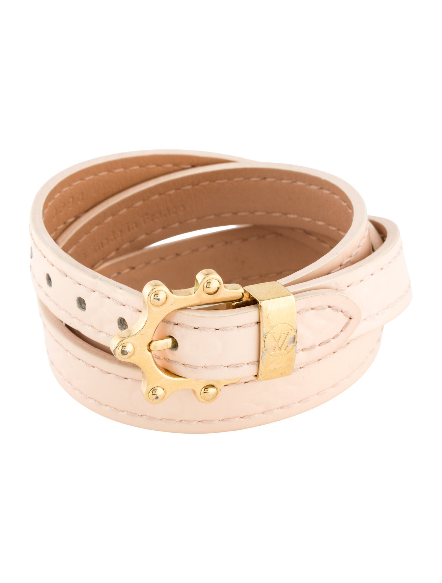 Louis Vuitton Monogram Leather Vernis Triple Tour Bracelet