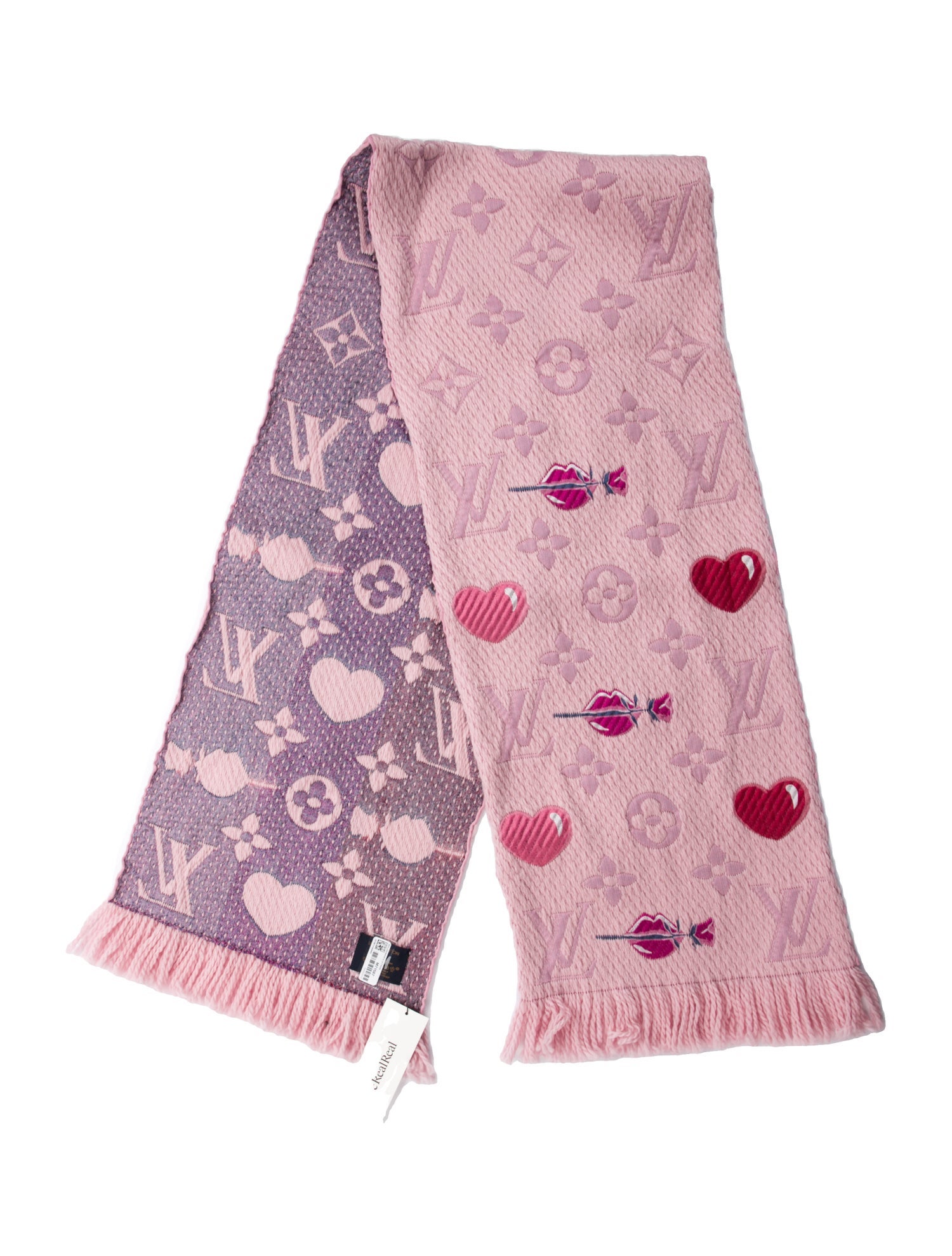Louis Vuitton Logomania A La Folie Wool Scarf