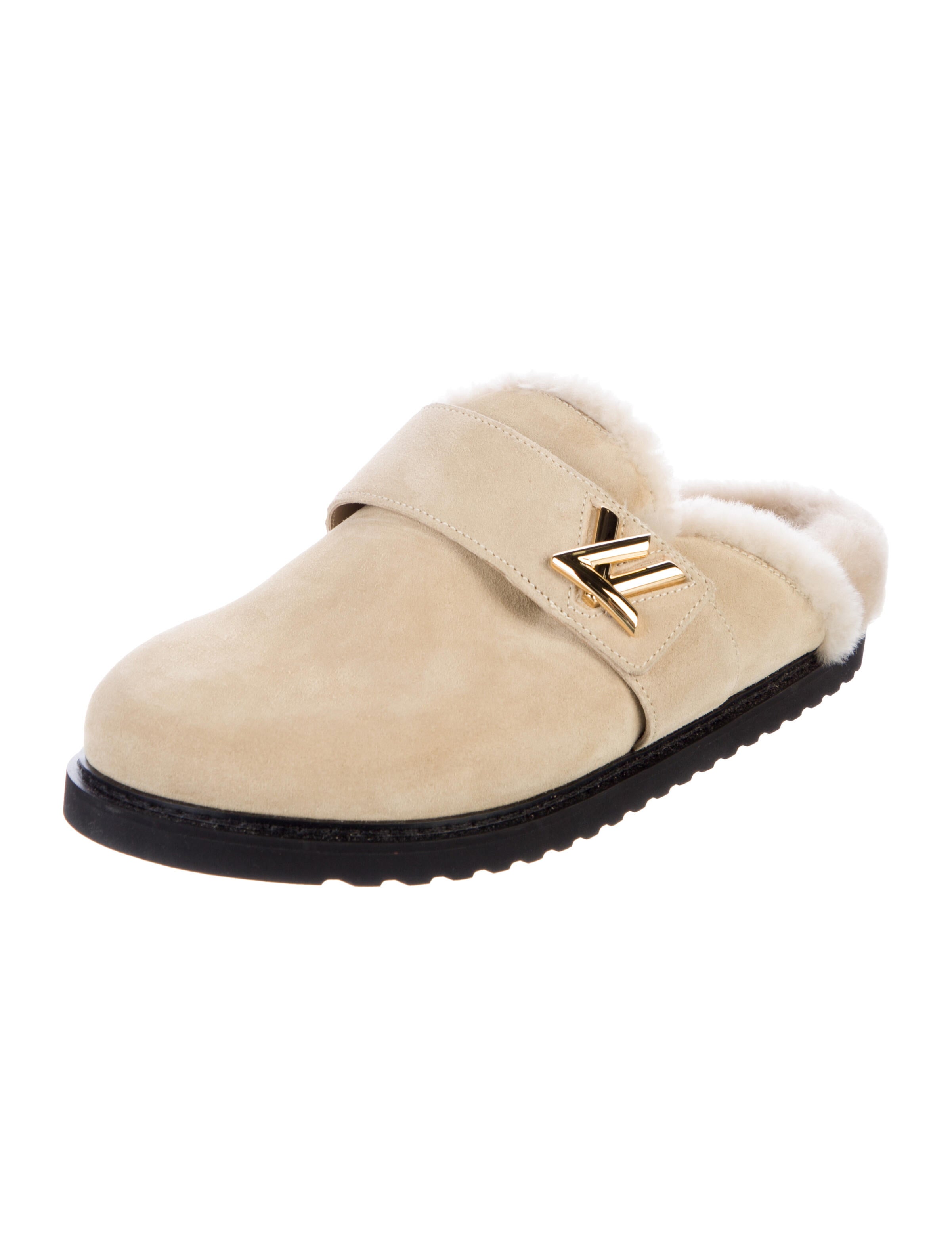 Louis Vuitton Suede Mules