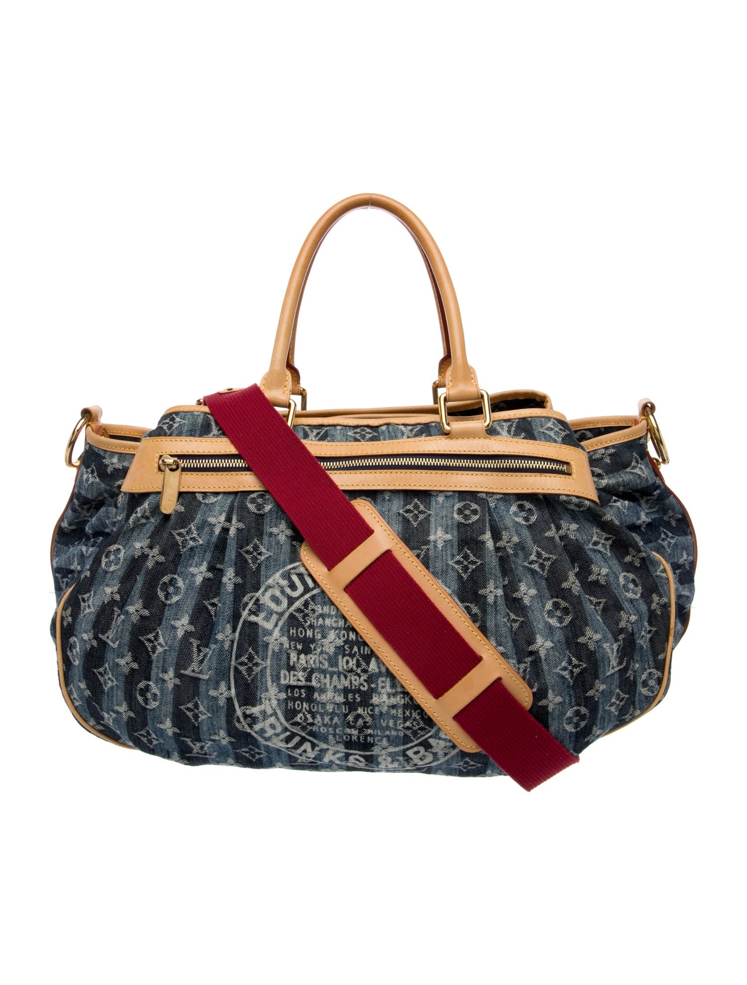 Louis Vuitton LV Monogram Porte Epaule Raye Cabas