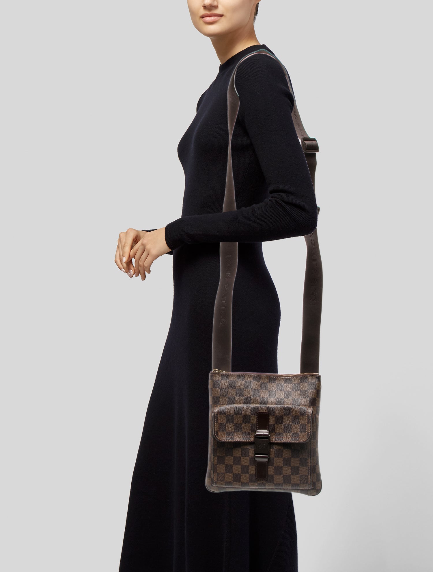 Louis Vuitton Damier Ebene Messenger Bag Vintage