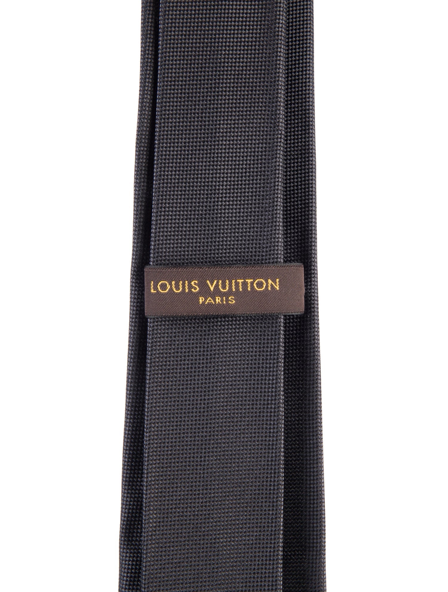 Louis Vuitton Grey Silk Pattern Print Tie