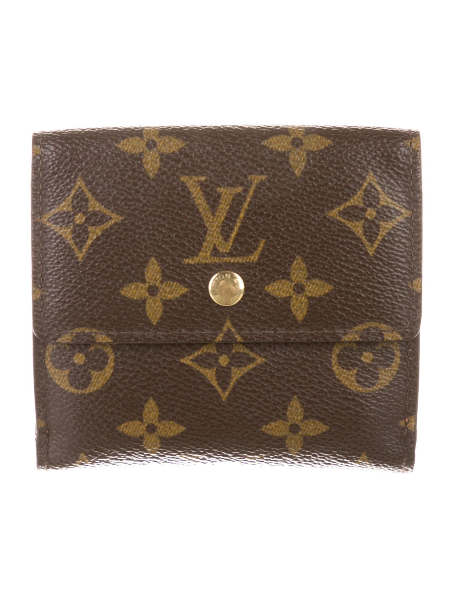 Louis Vuitton LV Monogram Coated Canvas Elise Wallet
