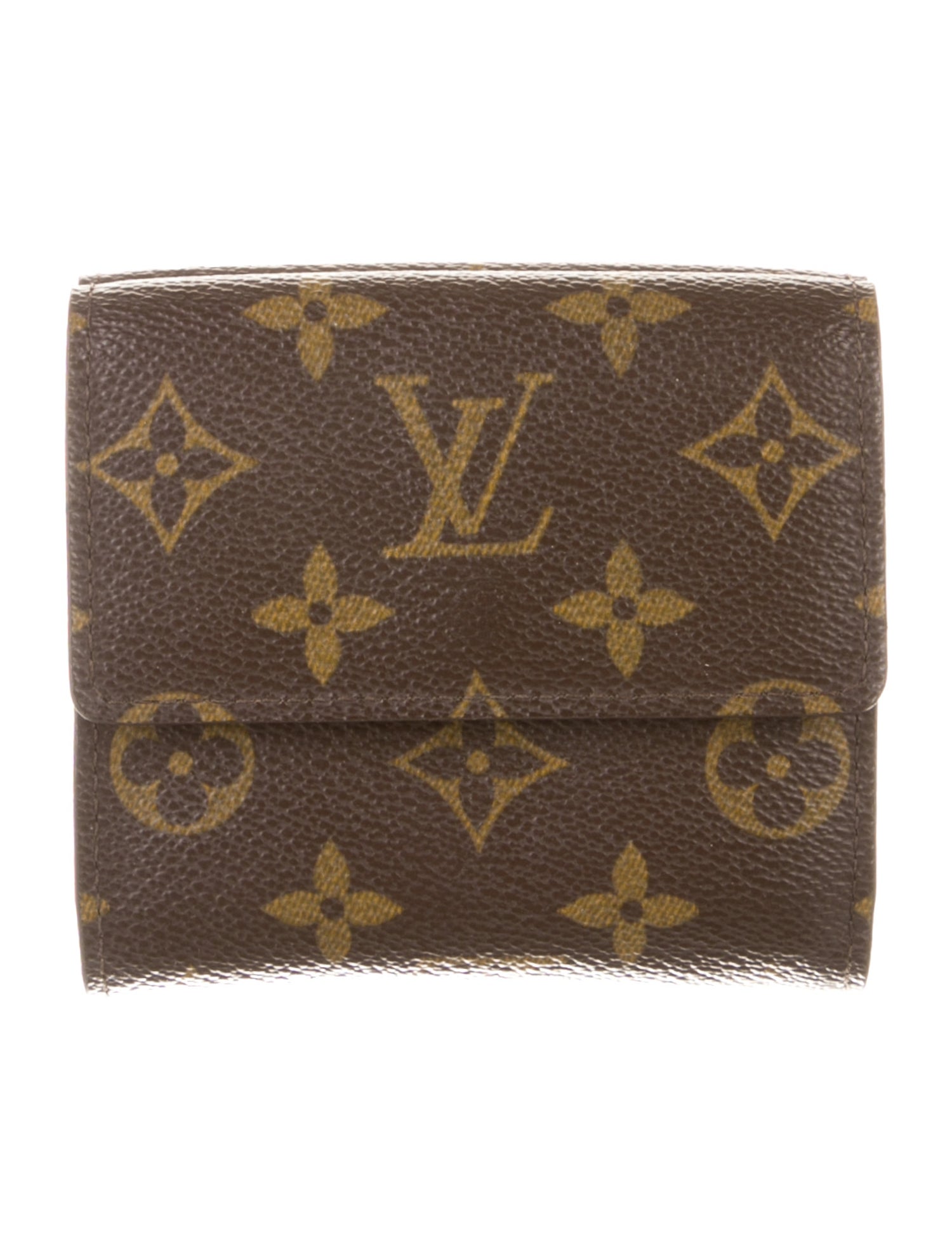 Louis Vuitton LV Monogram Coated Canvas Elise Wallet