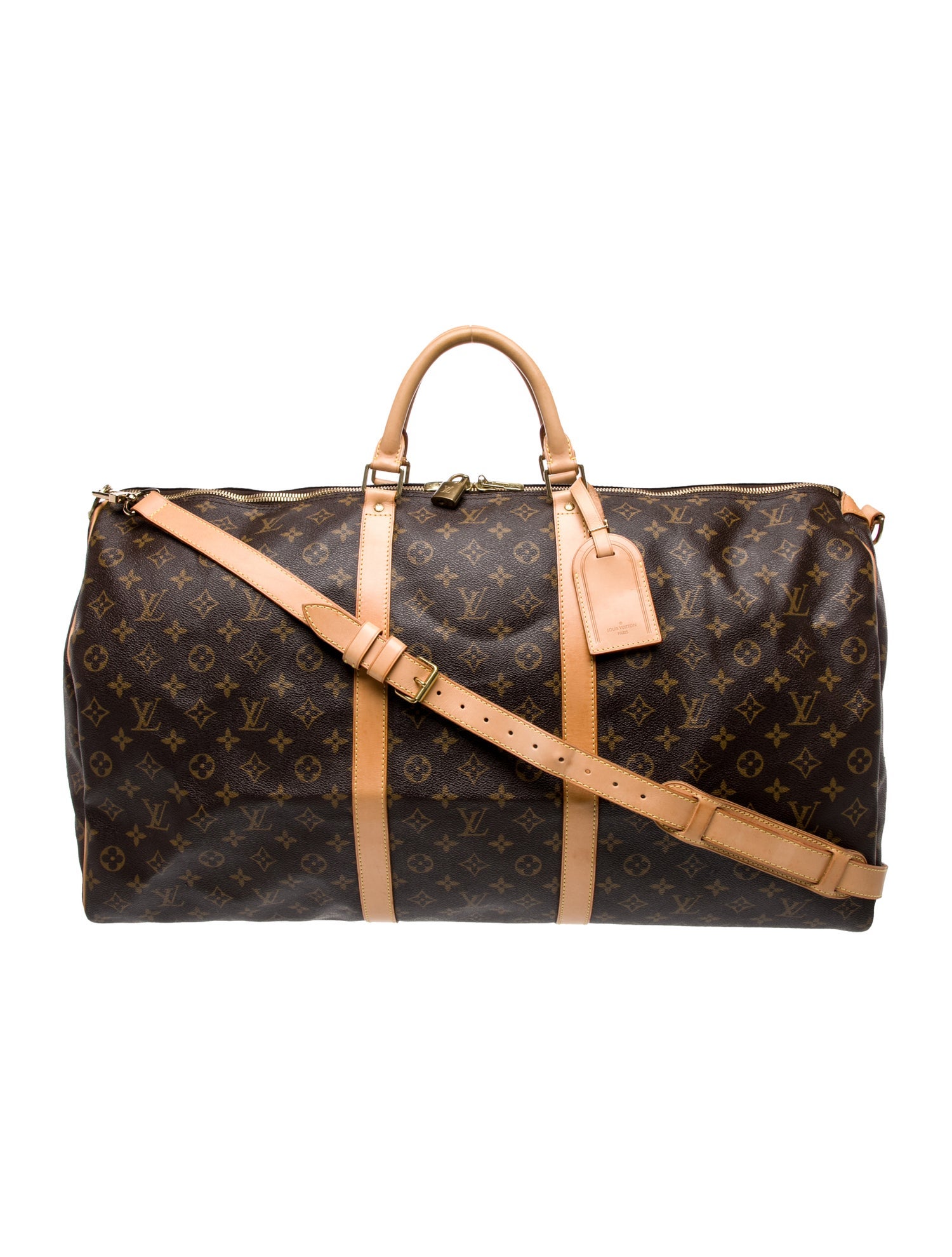 Louis Vuitton LV Monogram Keepall Bandouliere 60 Vintage