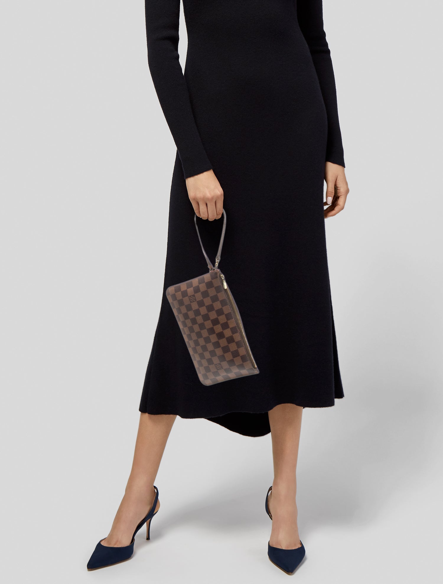 Louis Vuitton Damier Ebene Neverfull Pochette