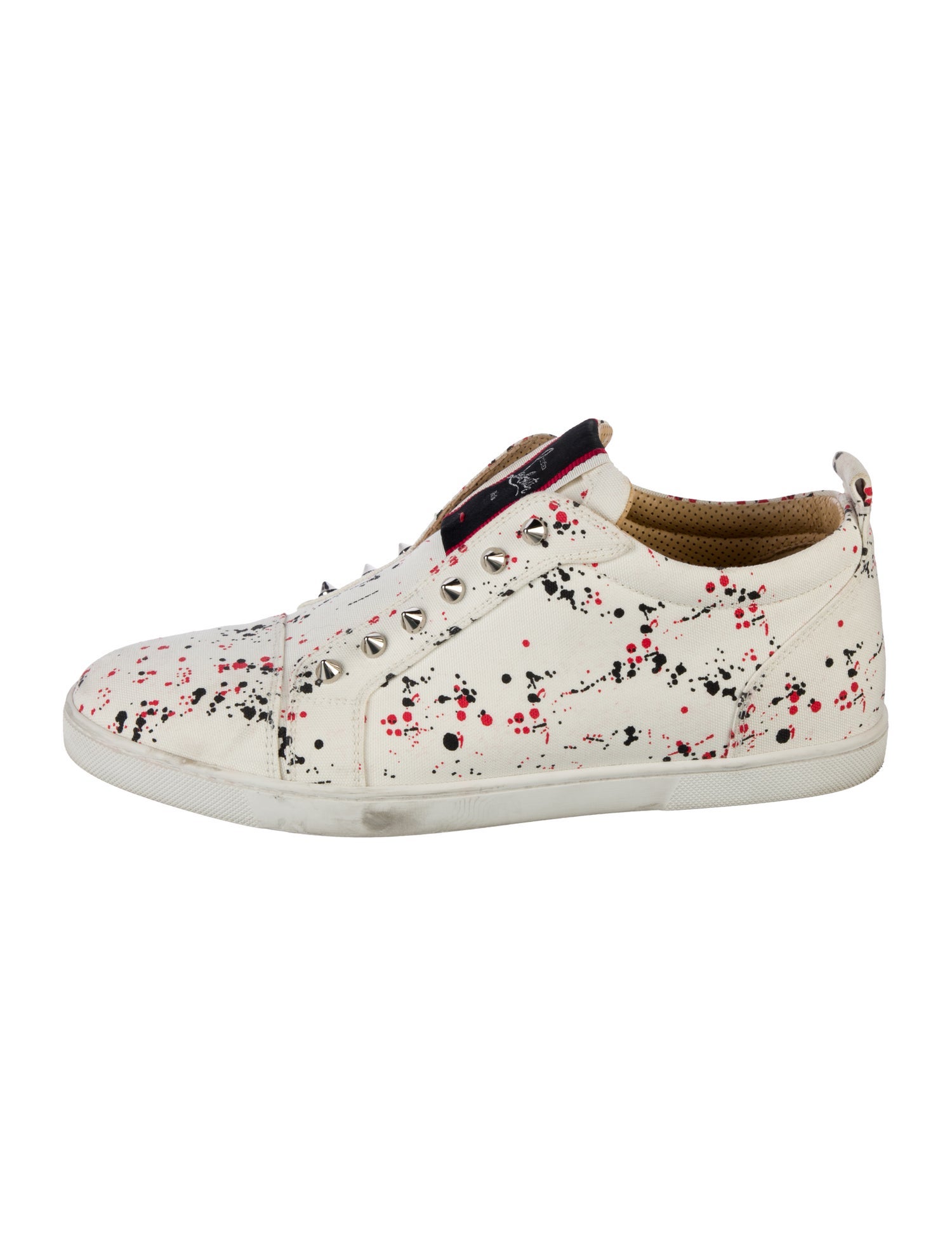 Christian Louboutin Canvas Printed Sneakers