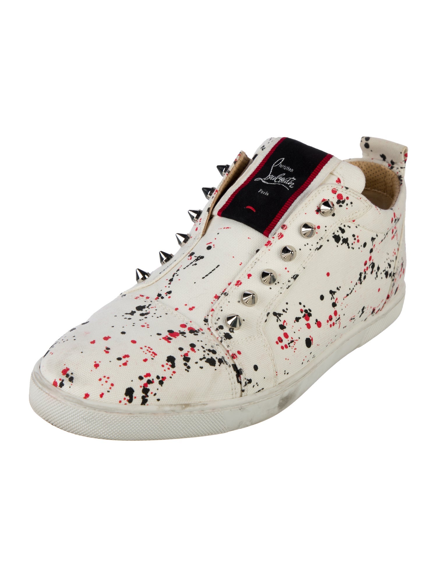 Christian Louboutin Canvas Printed Sneakers