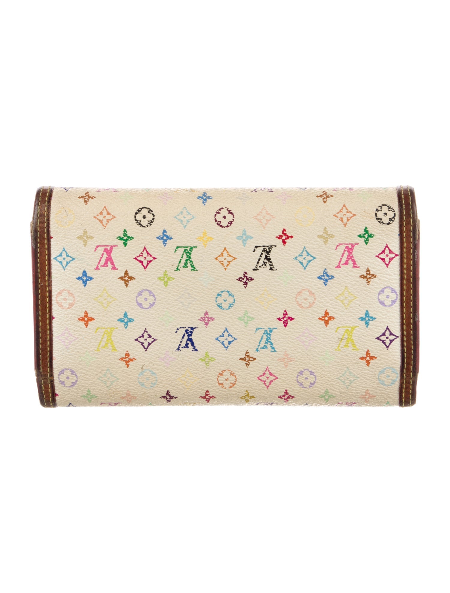 Louis Vuitton 2004 Multicolore Monogram Pattern International Wallet