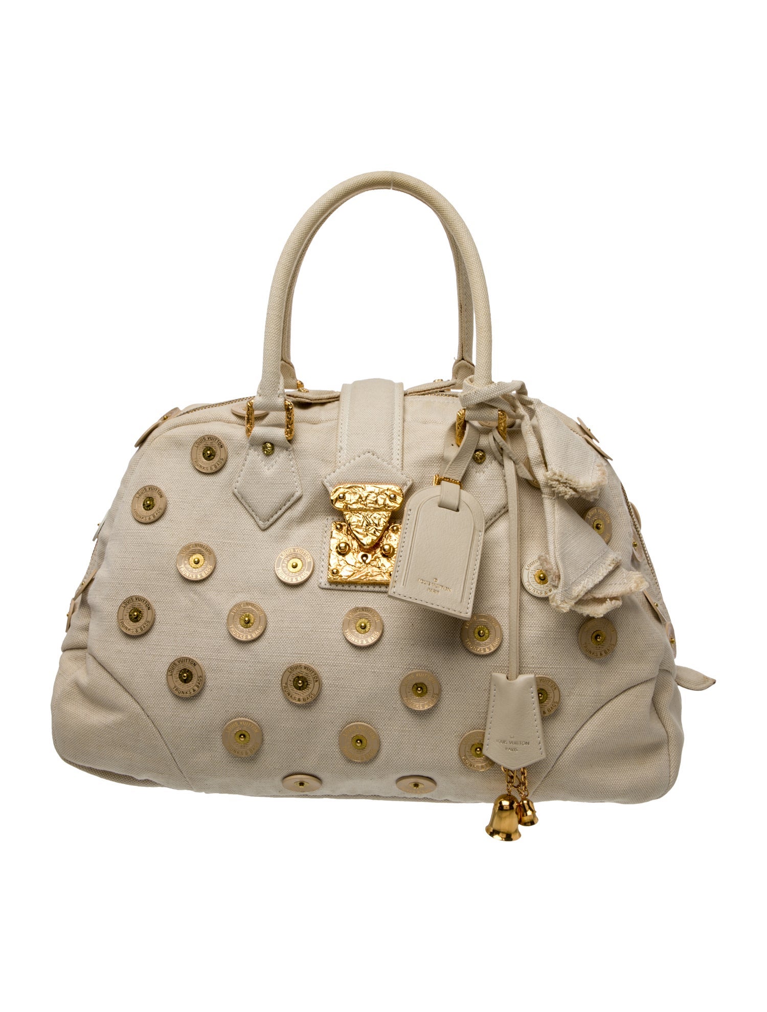 Louis Vuitton Canvas Polka Dot Panama Bowly Vintage