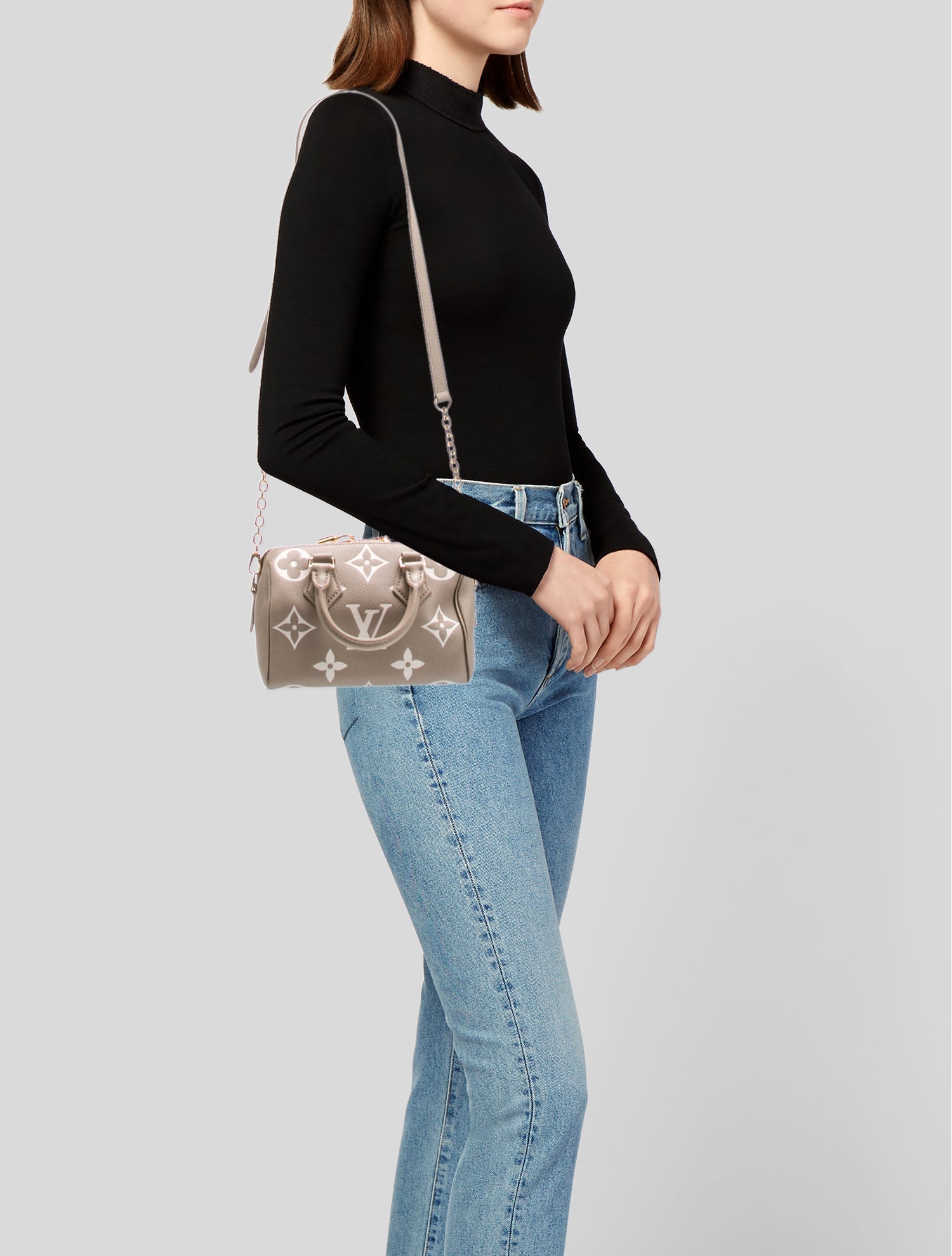 Louis Vuitton LV Monogram Speedy Bandouliere 20