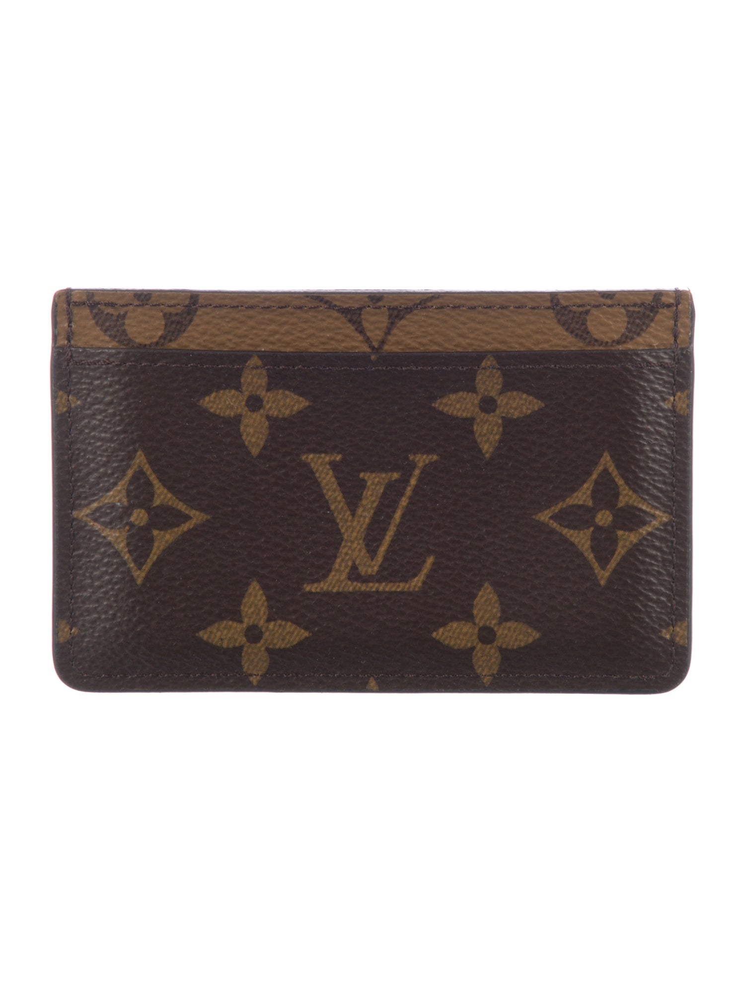 Louis Vuitton LV Monogram Coated Canvas Card Case