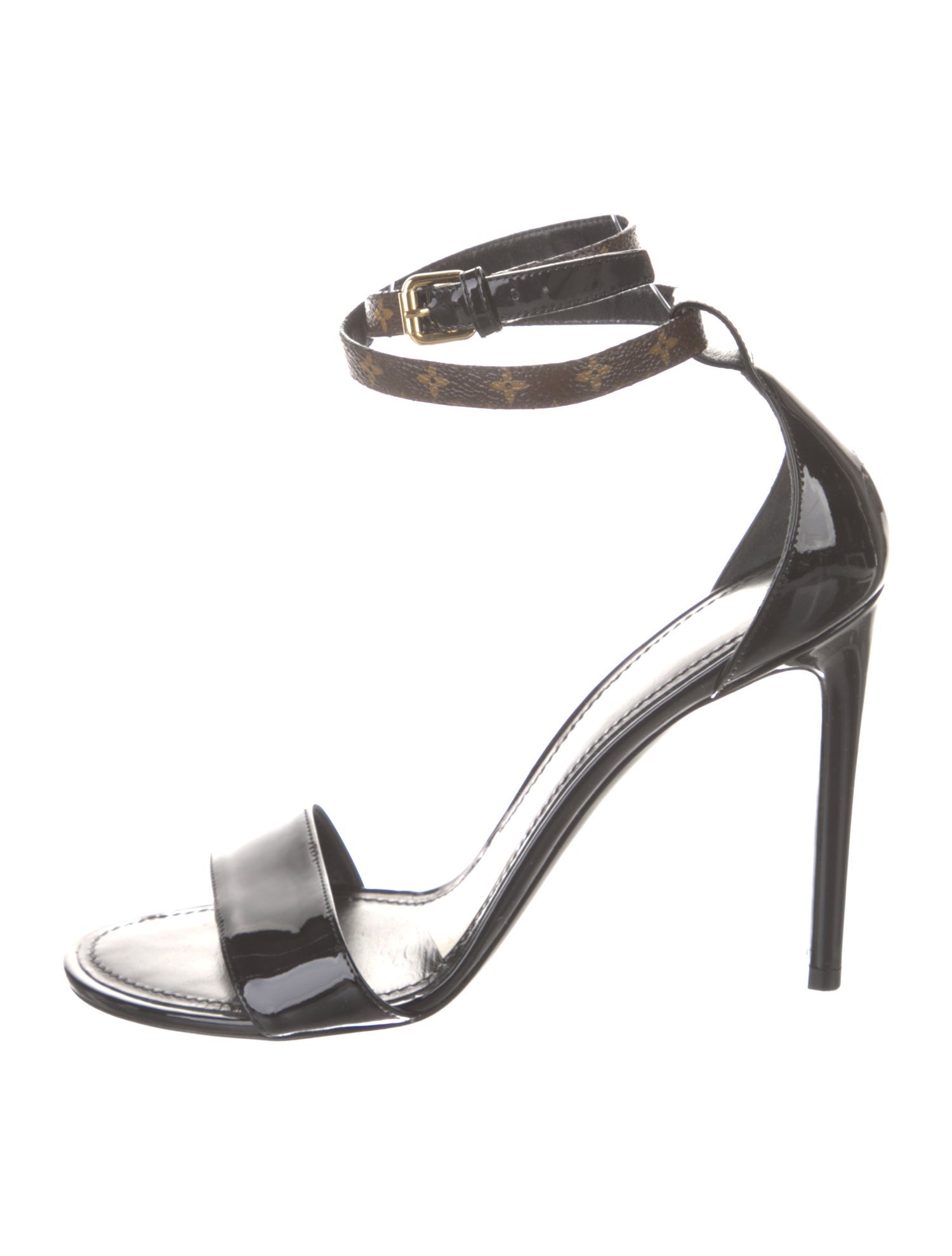 Louis Vuitton LV Monogram Patent Leather Sandals