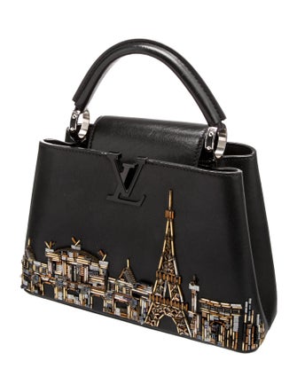 Louis Vuitton Leather Paris Skyline Capucines BB